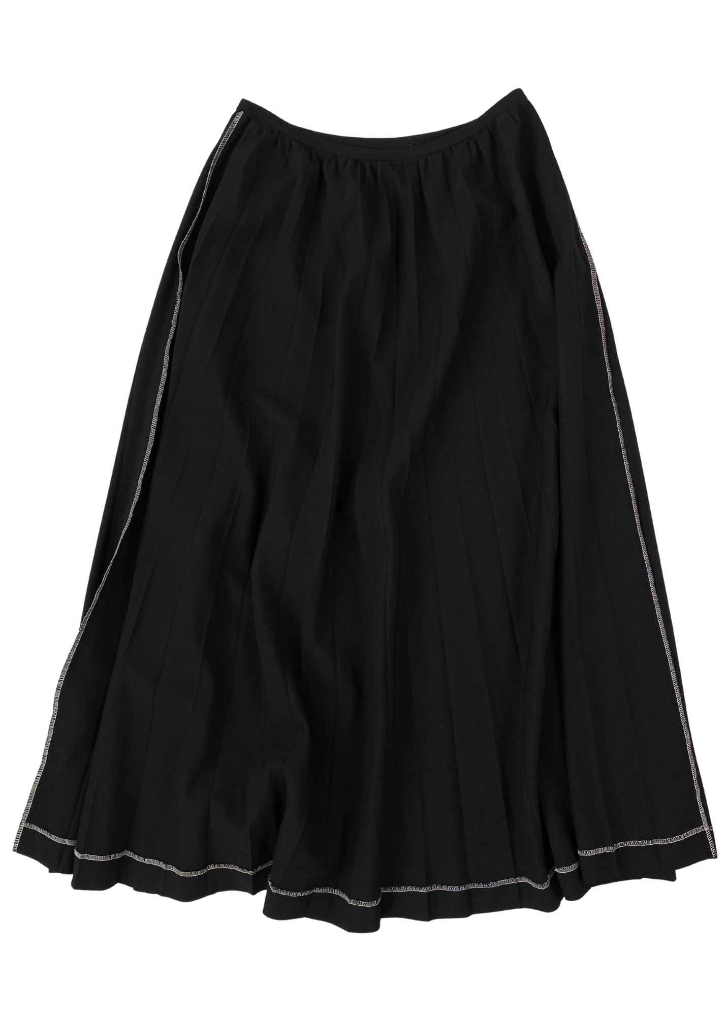 COMME DES GARCONS ROBE DE CHAMBRE AD1997 Wool Pintuck Pleat Maxi