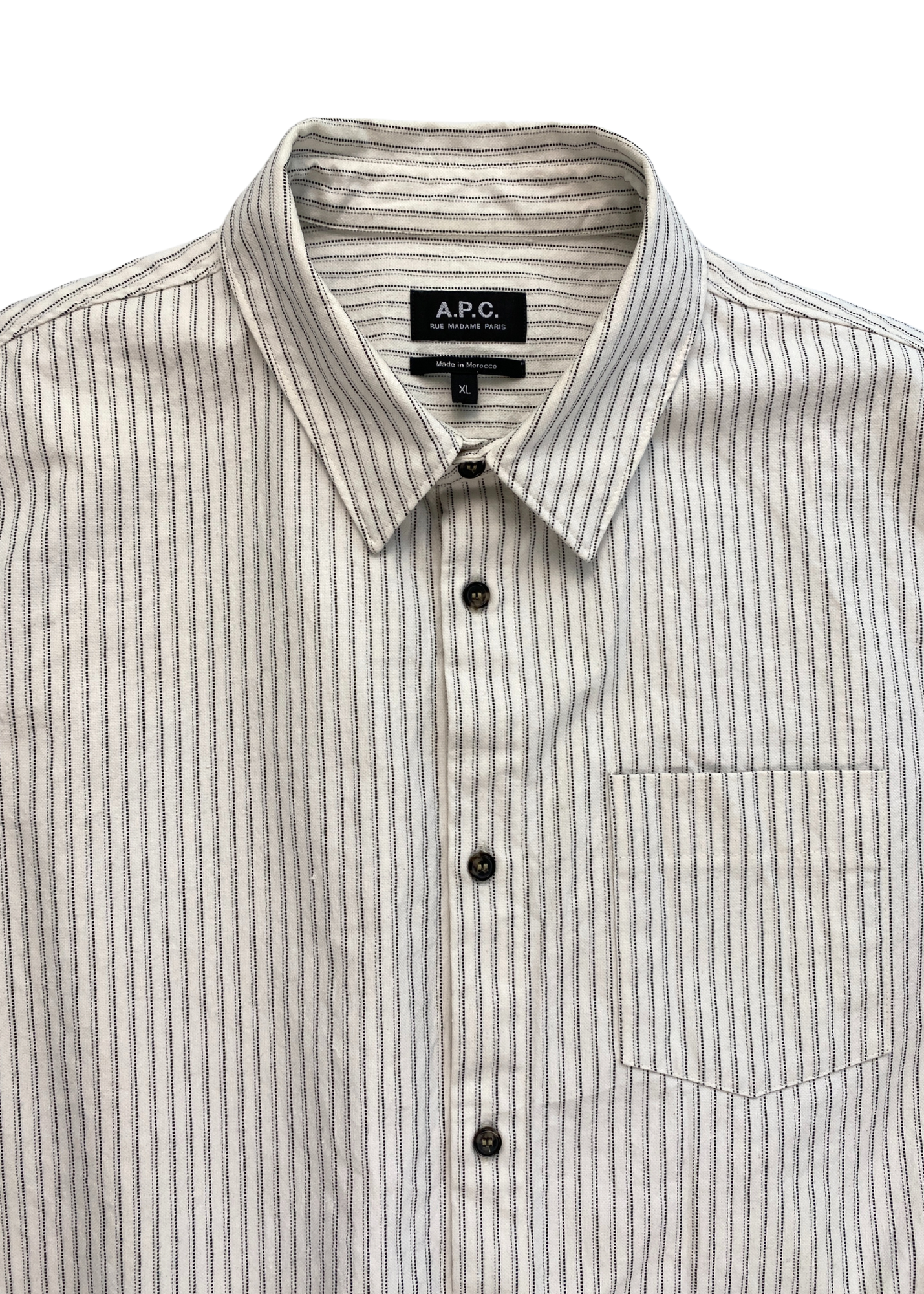 APC Dotted Pin Stripe Button Up Shirt