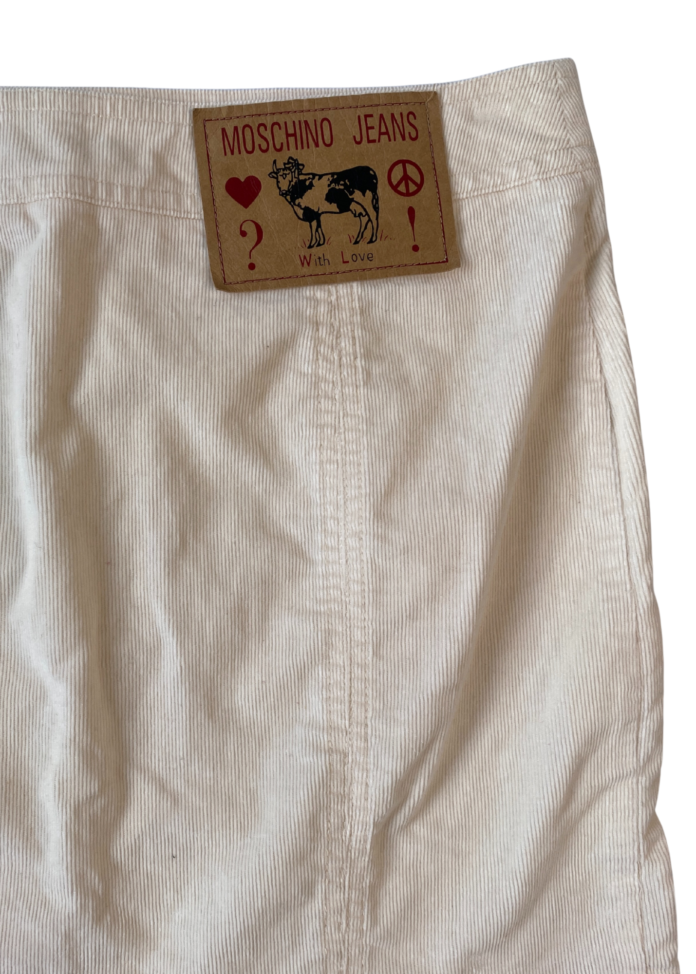 MOSCHINO JEANS Corduroy Pleated Midi Skirt