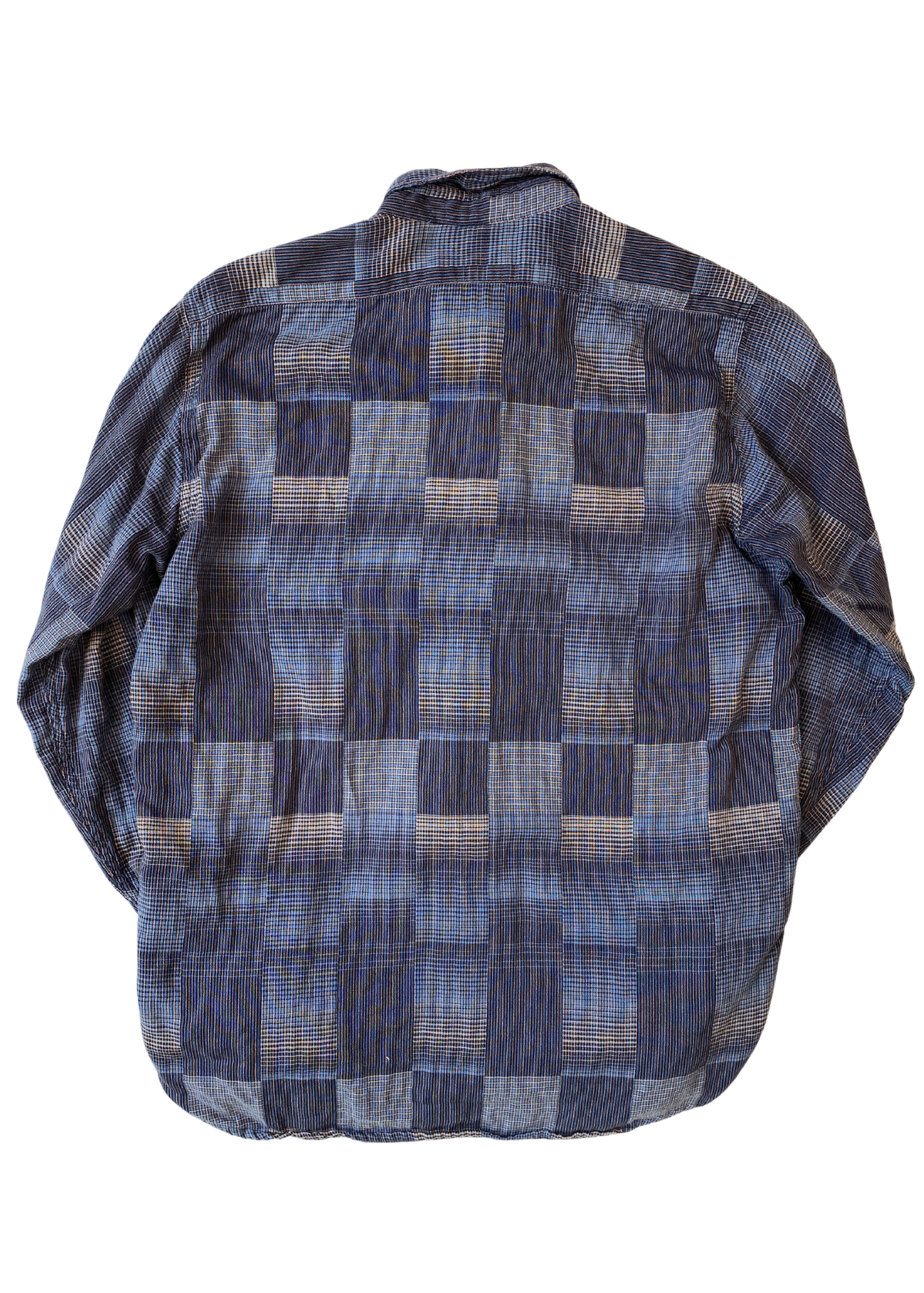 OUR LEGACY Patchwork Check Cotton Shirt