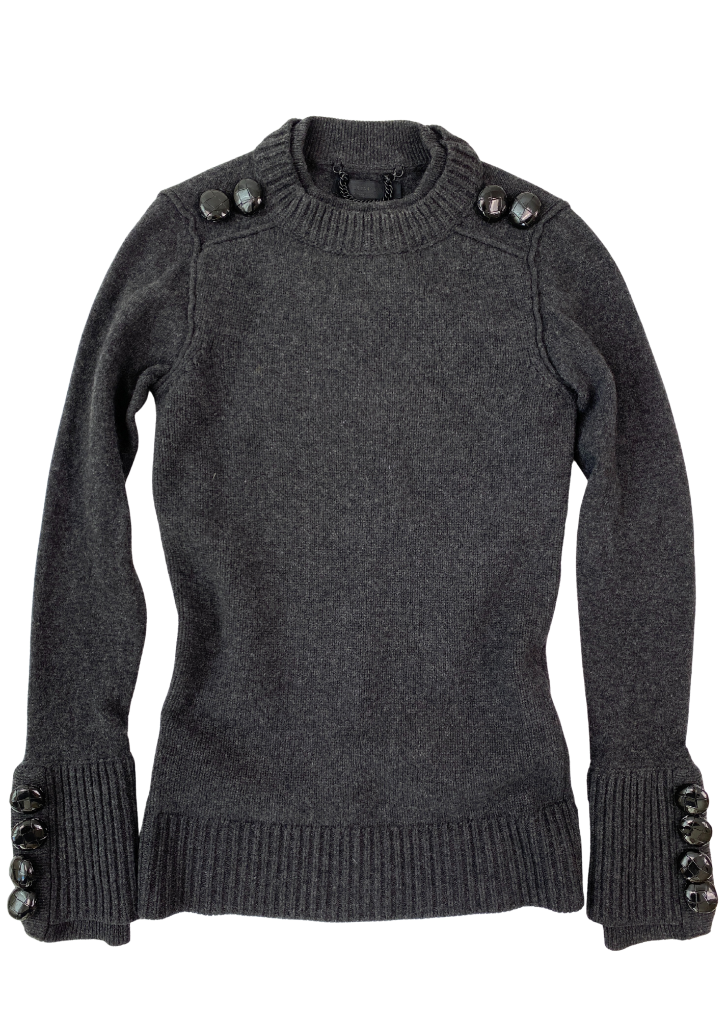 BURBERRY PRORSUM SAMPLE Wool Knit W Button Details