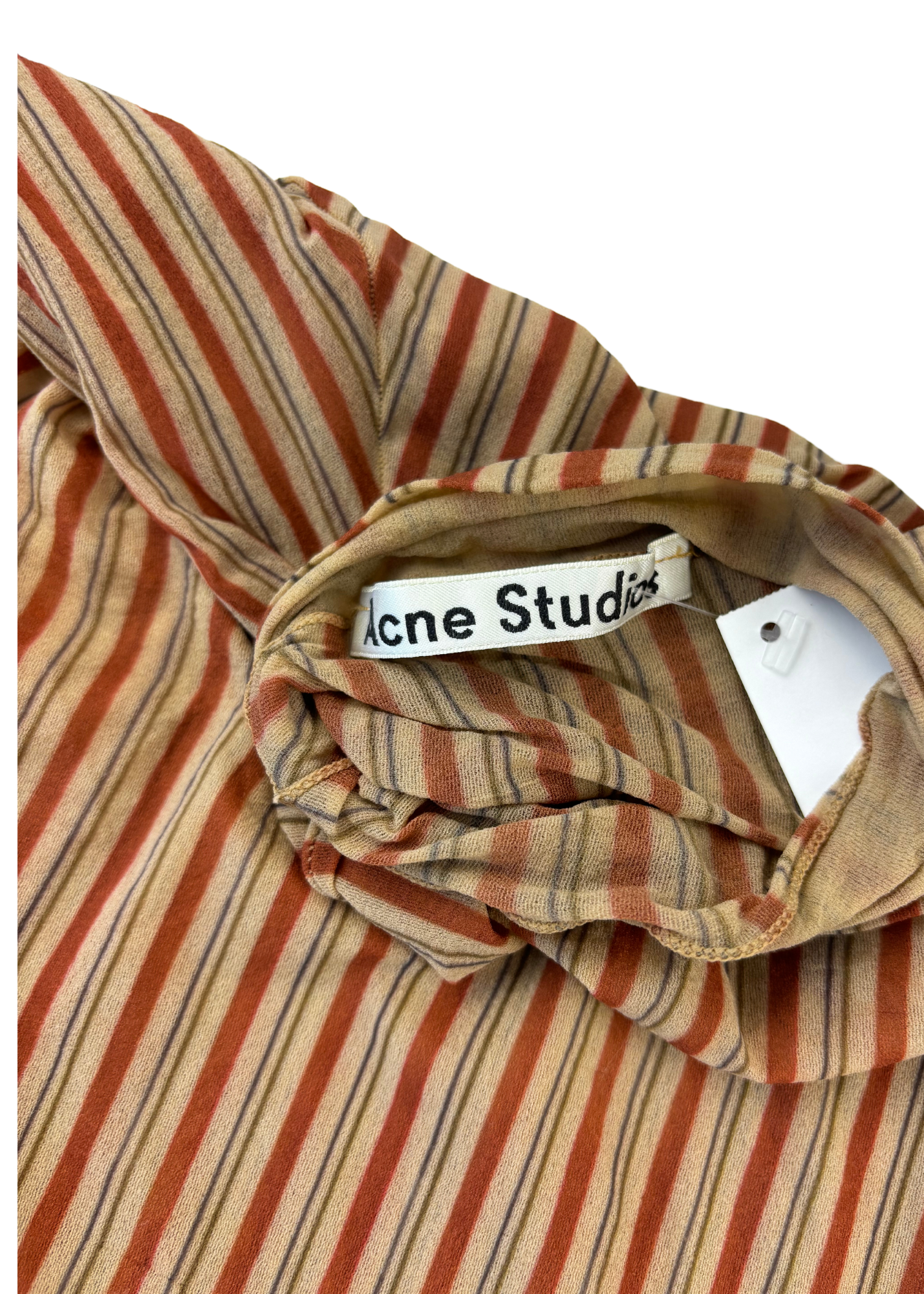 ACNE STUDIOS (AS IS) Stripe Second Skin Mesh Top