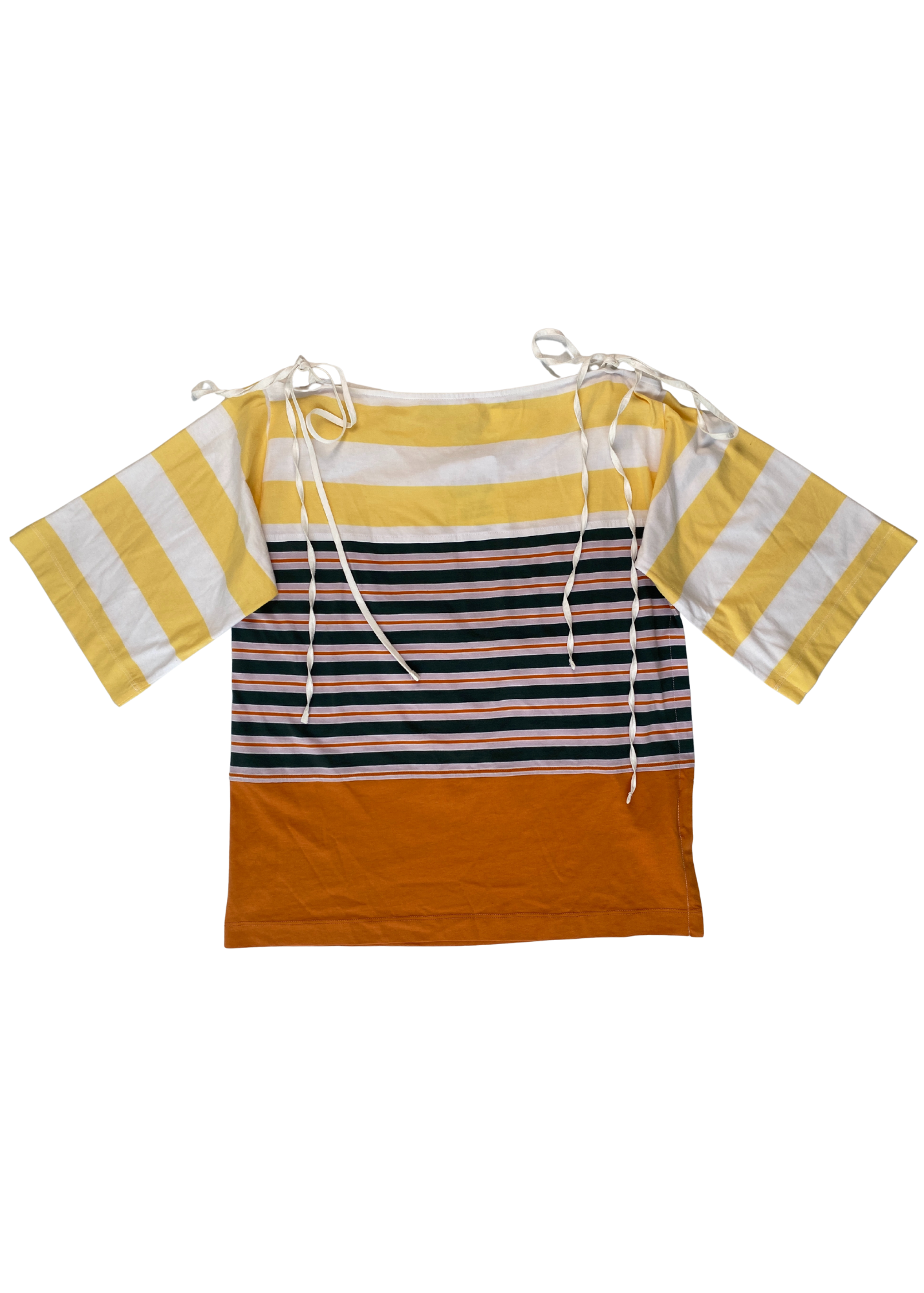 MARNI Stripe Shoulder Tie T-Shirt