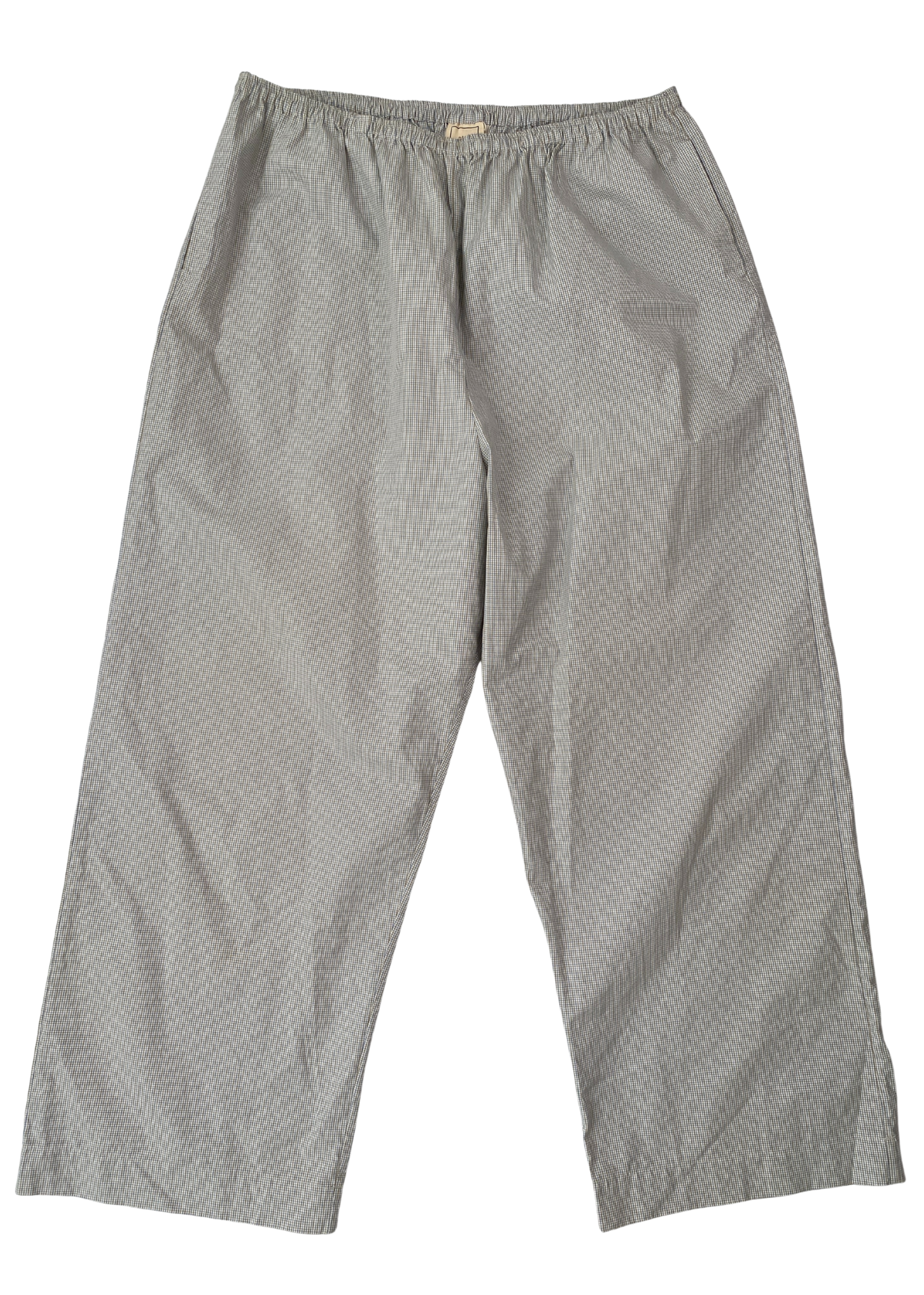 DEIJI STUDIOS Micro Check Wide Leg Pants