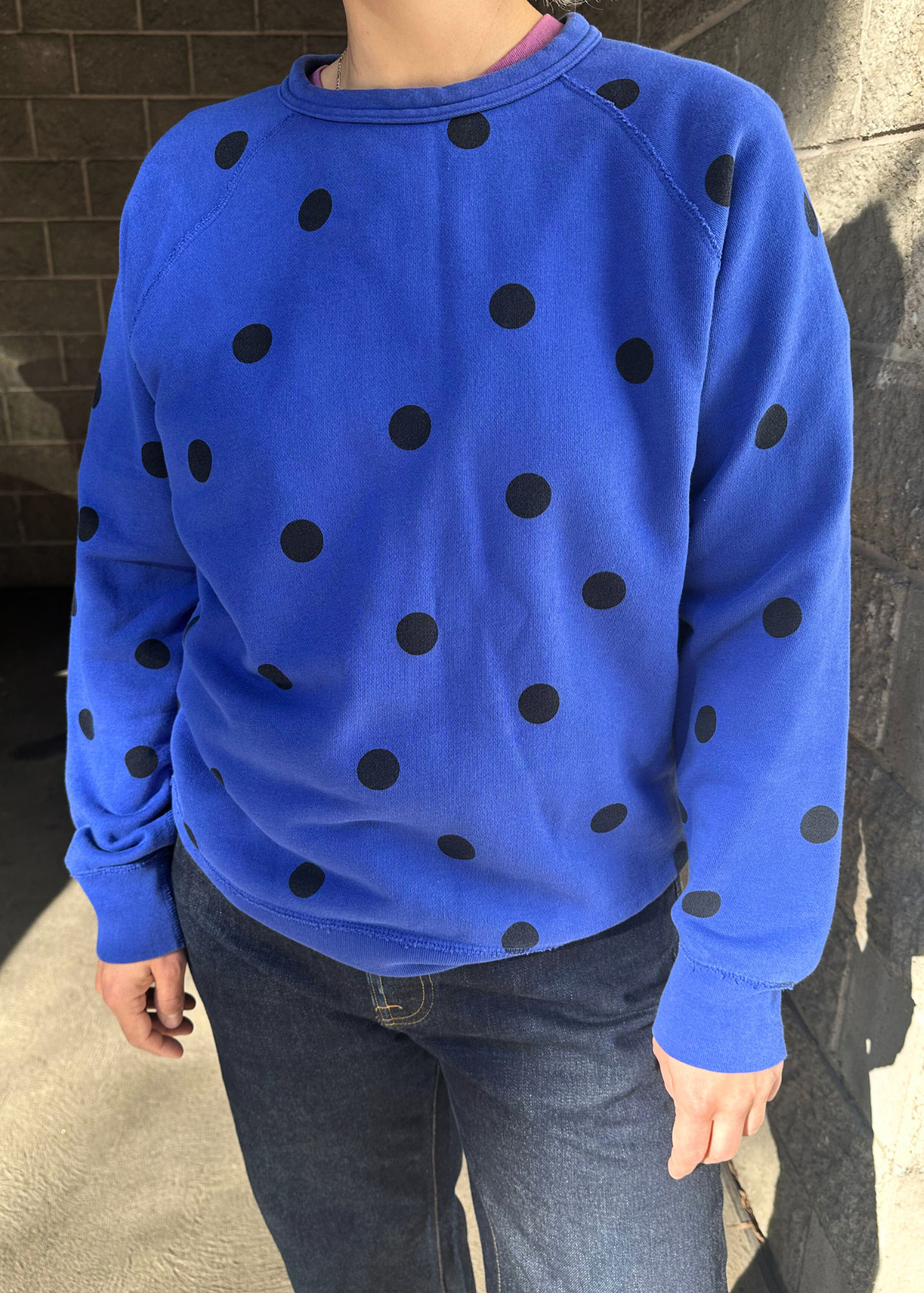 ACNE STUDIOS 'College Dot' Crewneck Sweatshirt