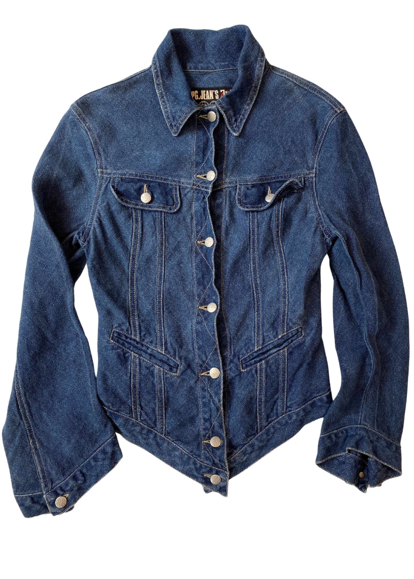 JEAN PAUL GAULTIER JEAN'S Denim Fitted Bodice Jacket