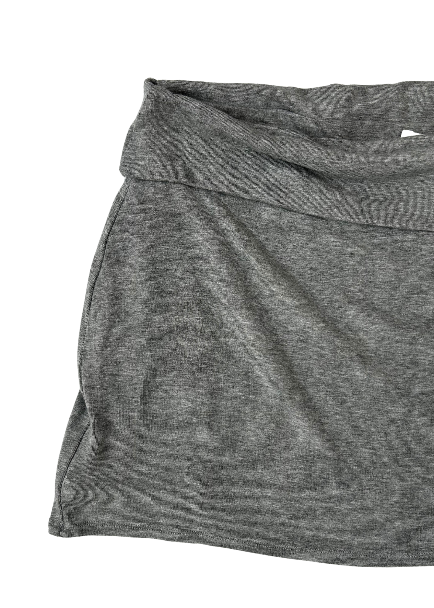 ONE MILE Jersey 'Sophia' Rolled Hem Mini Skirt