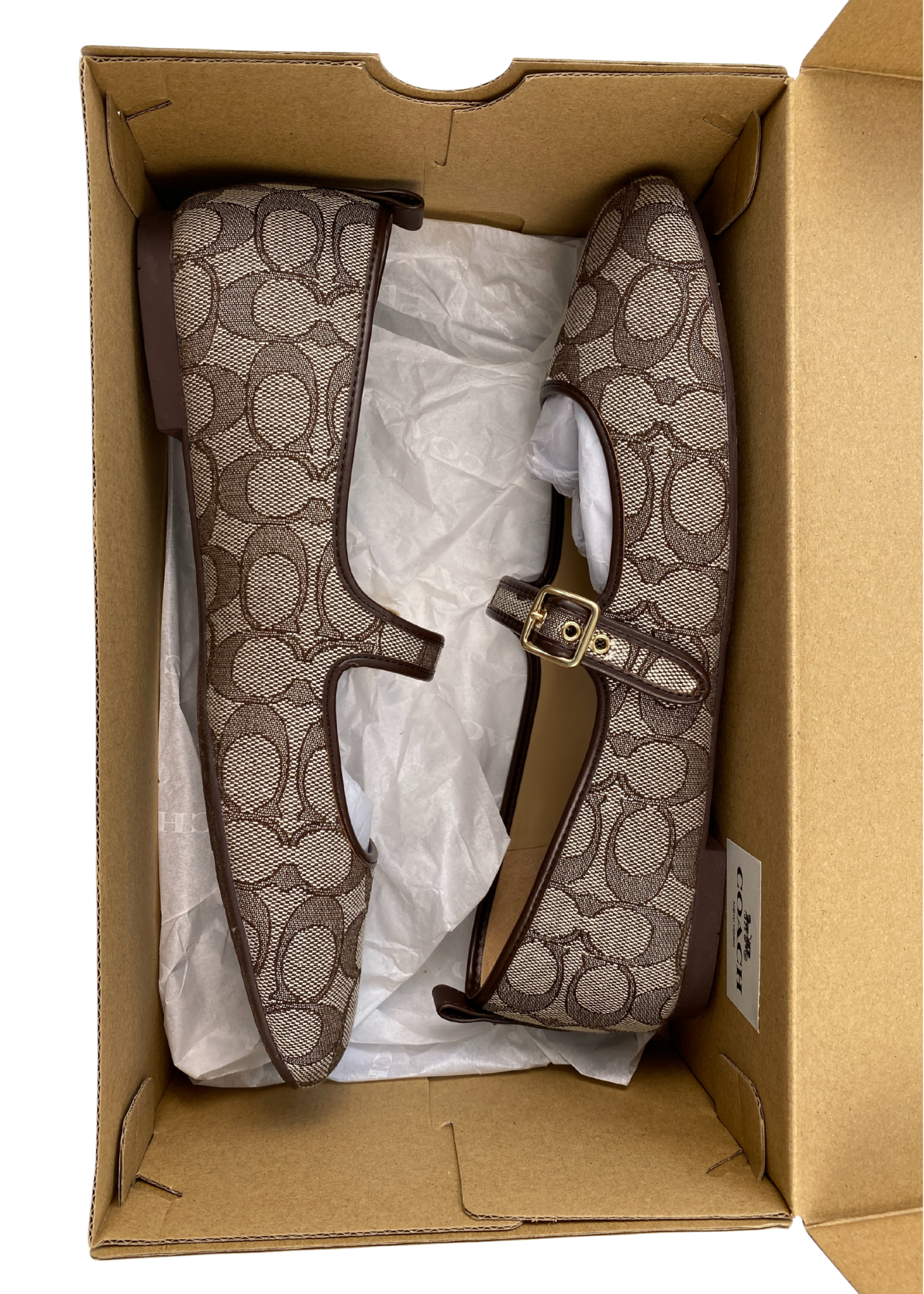 COACH (BNWT) Monogram 'Rivet Mary Jane'