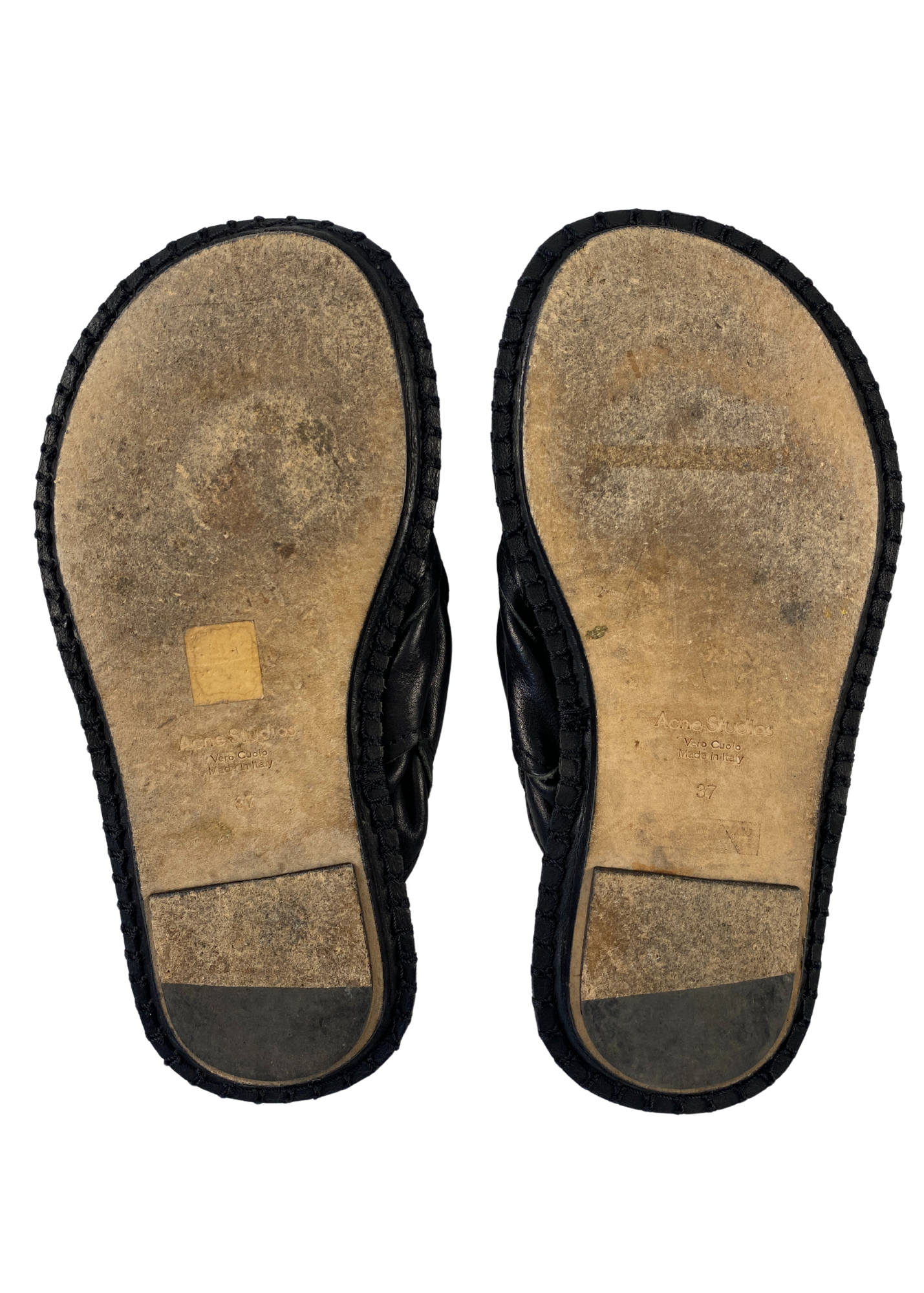 ACNE STUDIOS Braided Leather Flip Flops