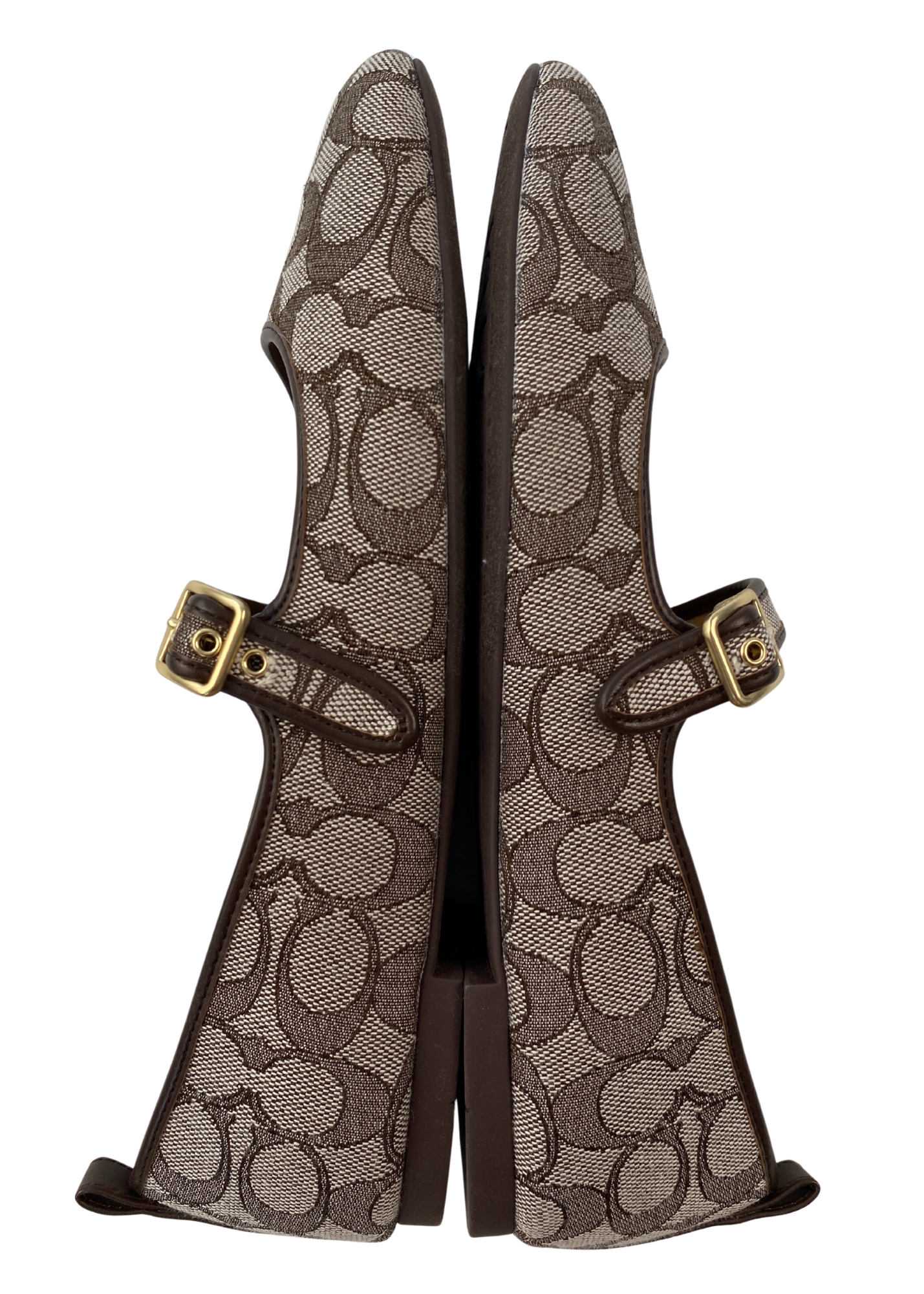 COACH (BNWT) Monogram 'Rivet Mary Jane'