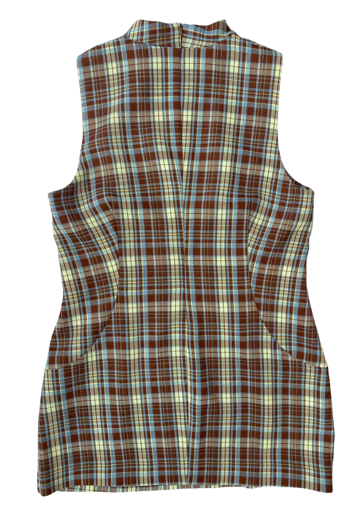 BEC & BRIDGE 'Leandra' Tartan Mock Neck Shift Mini Dress