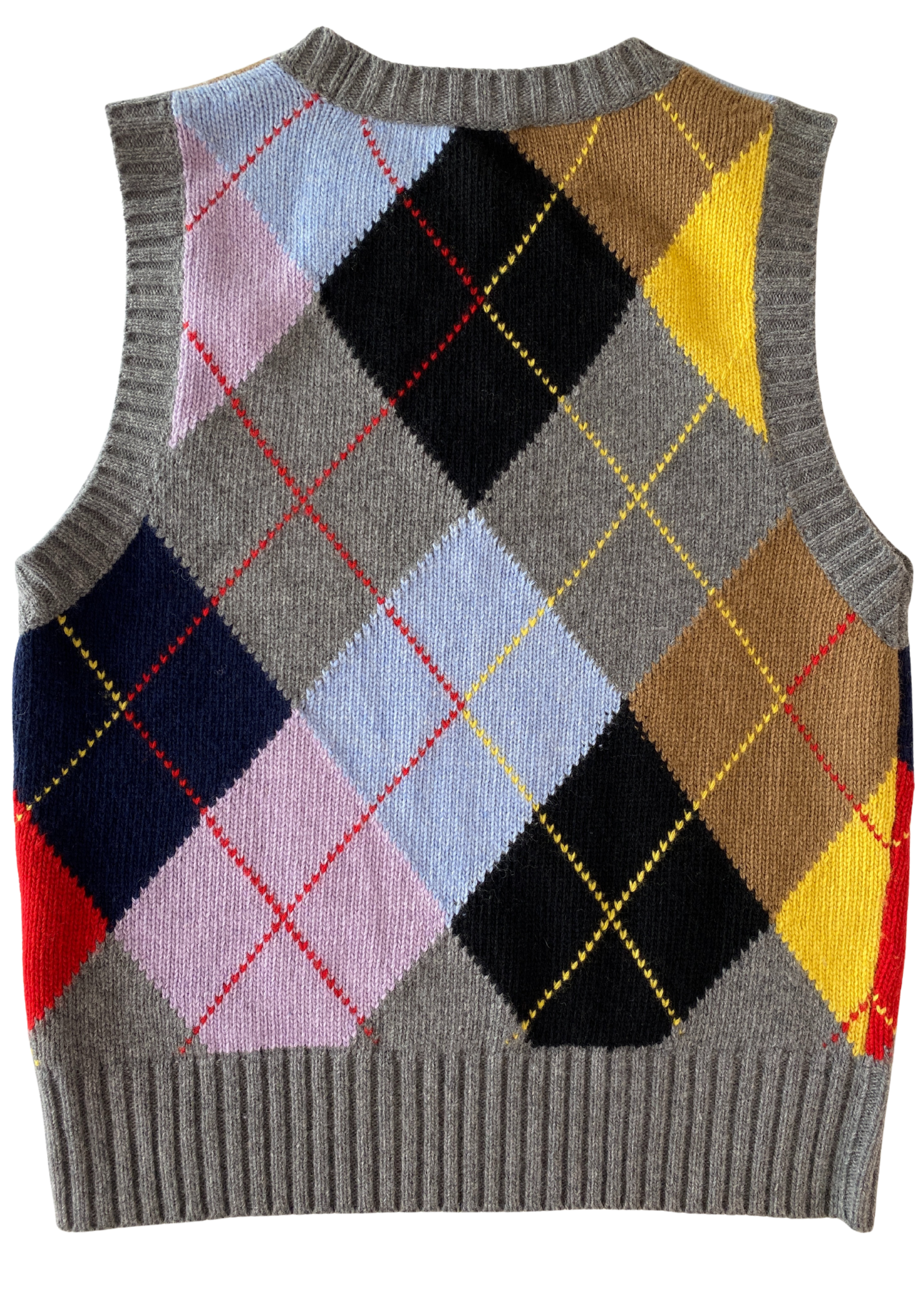 GANNI 'Harlequin' Argyle Vest