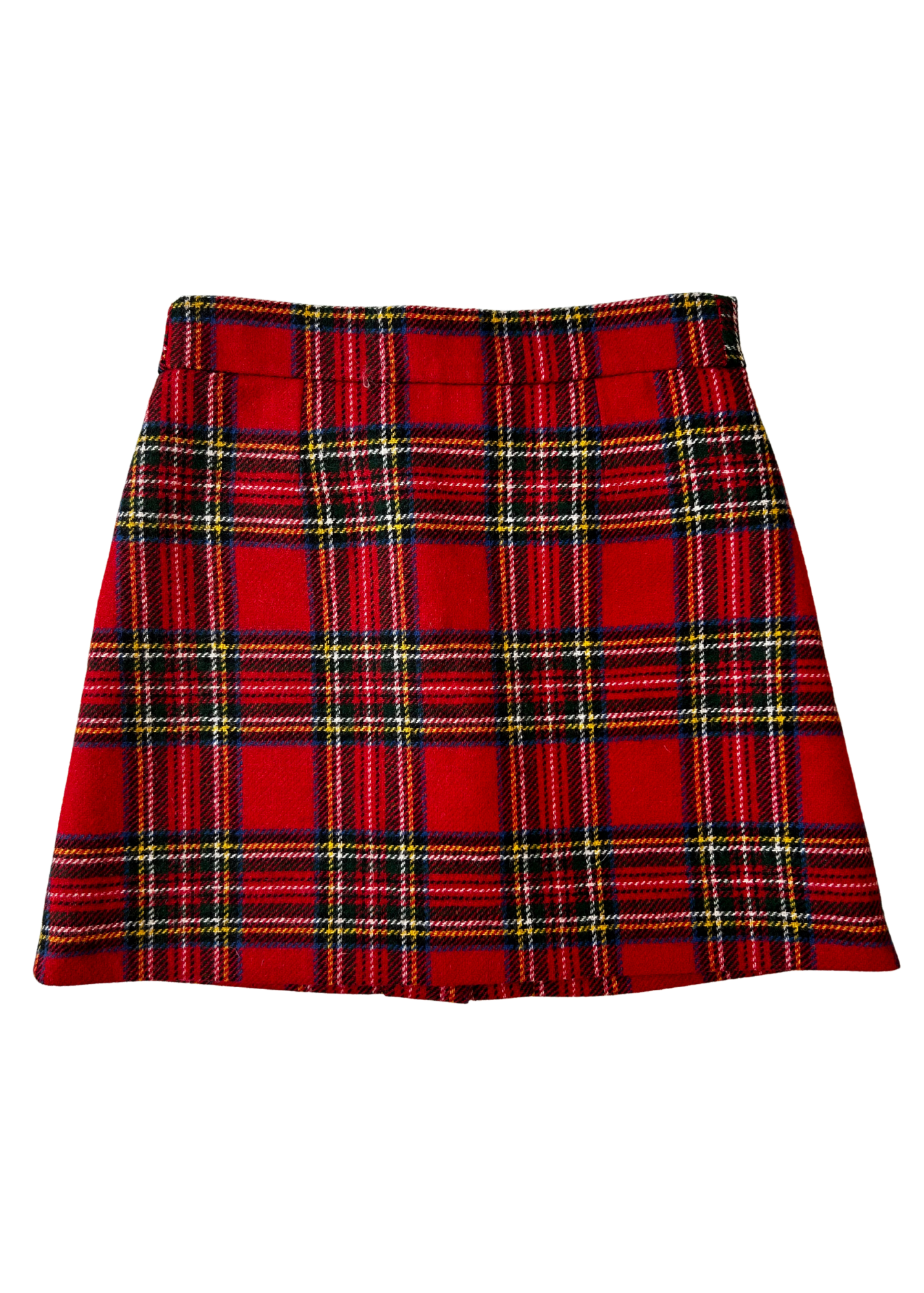 MIU MIU FW2019 Shetland Wool Tartan Mini Skirt