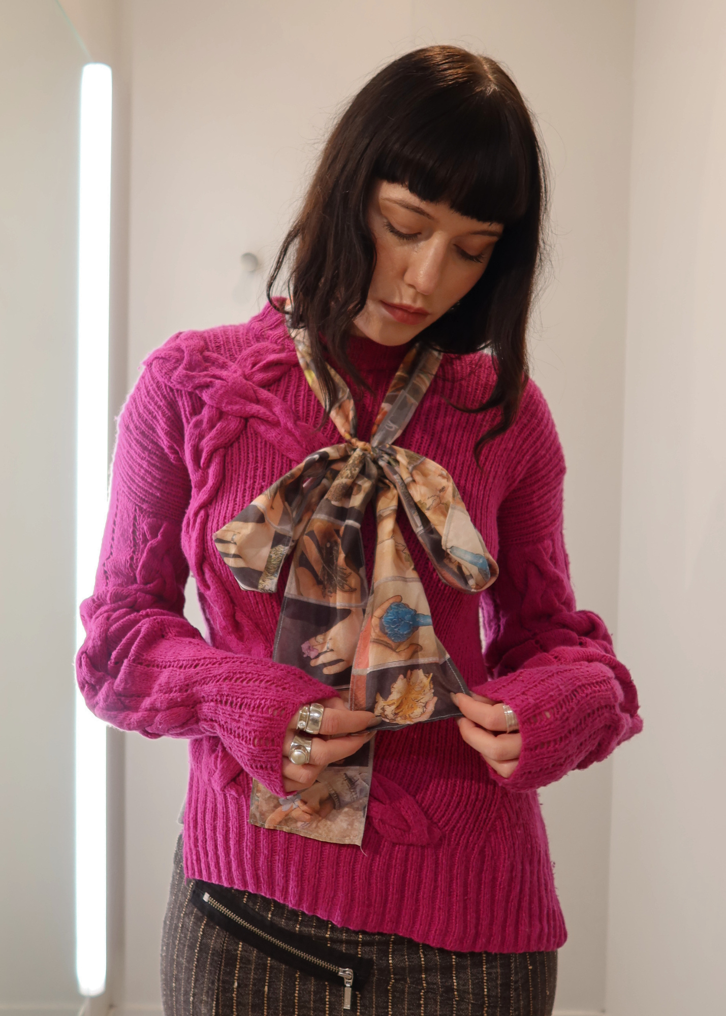 PALOMA WOOL Tenkaichi Photograph Silk Scarf