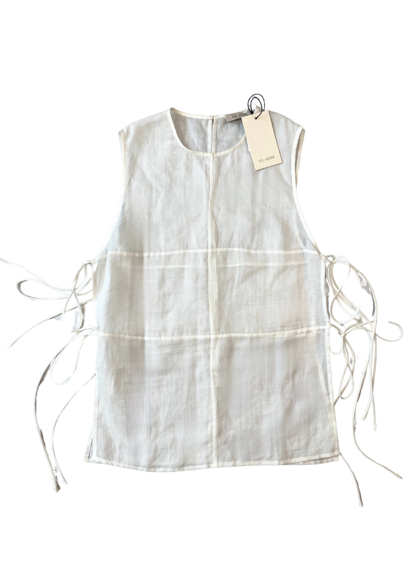 ST AGNI (BNWT) Semi Sheer Patchwork Top