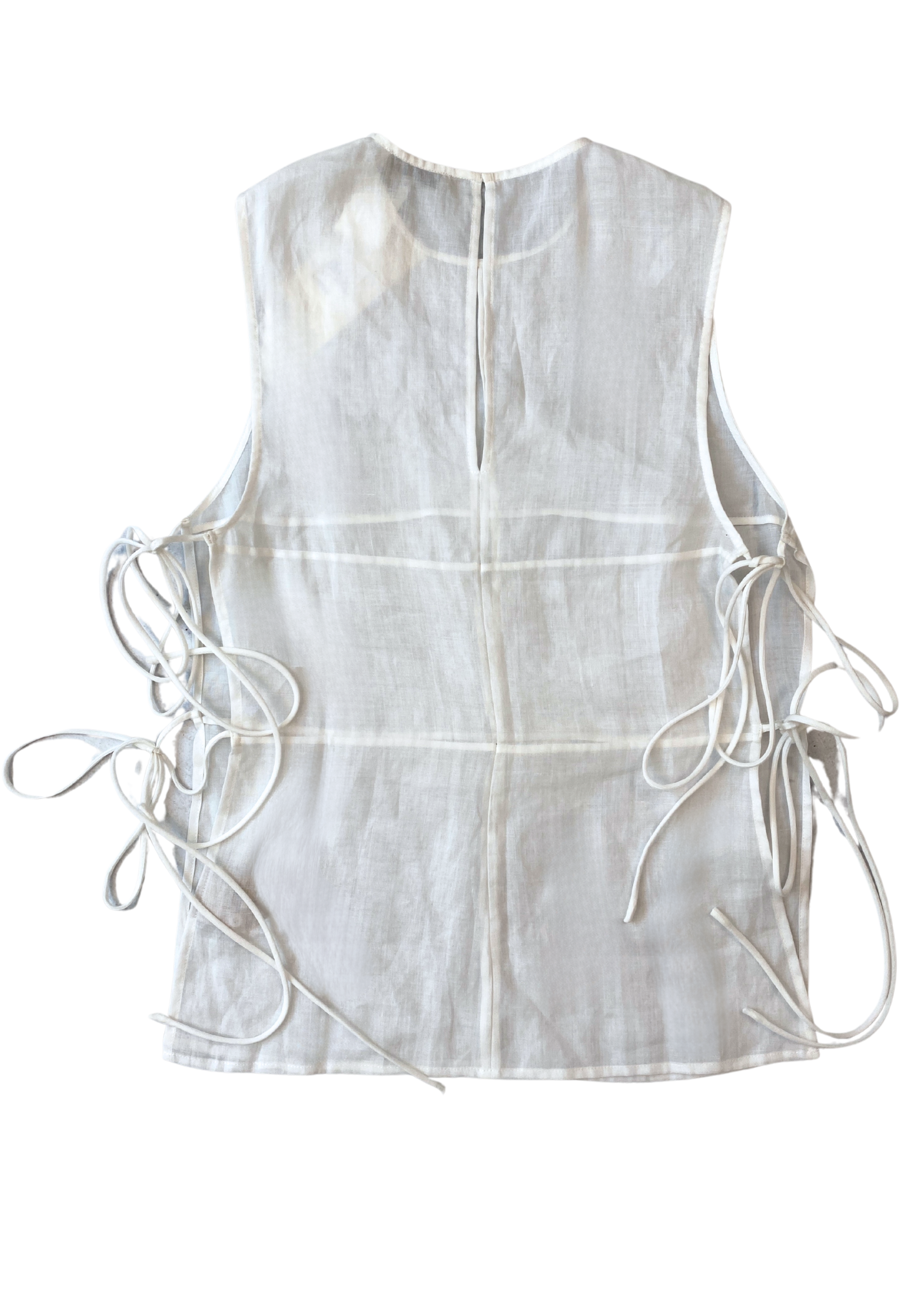 ST AGNI (BNWT) Semi Sheer Patchwork Top