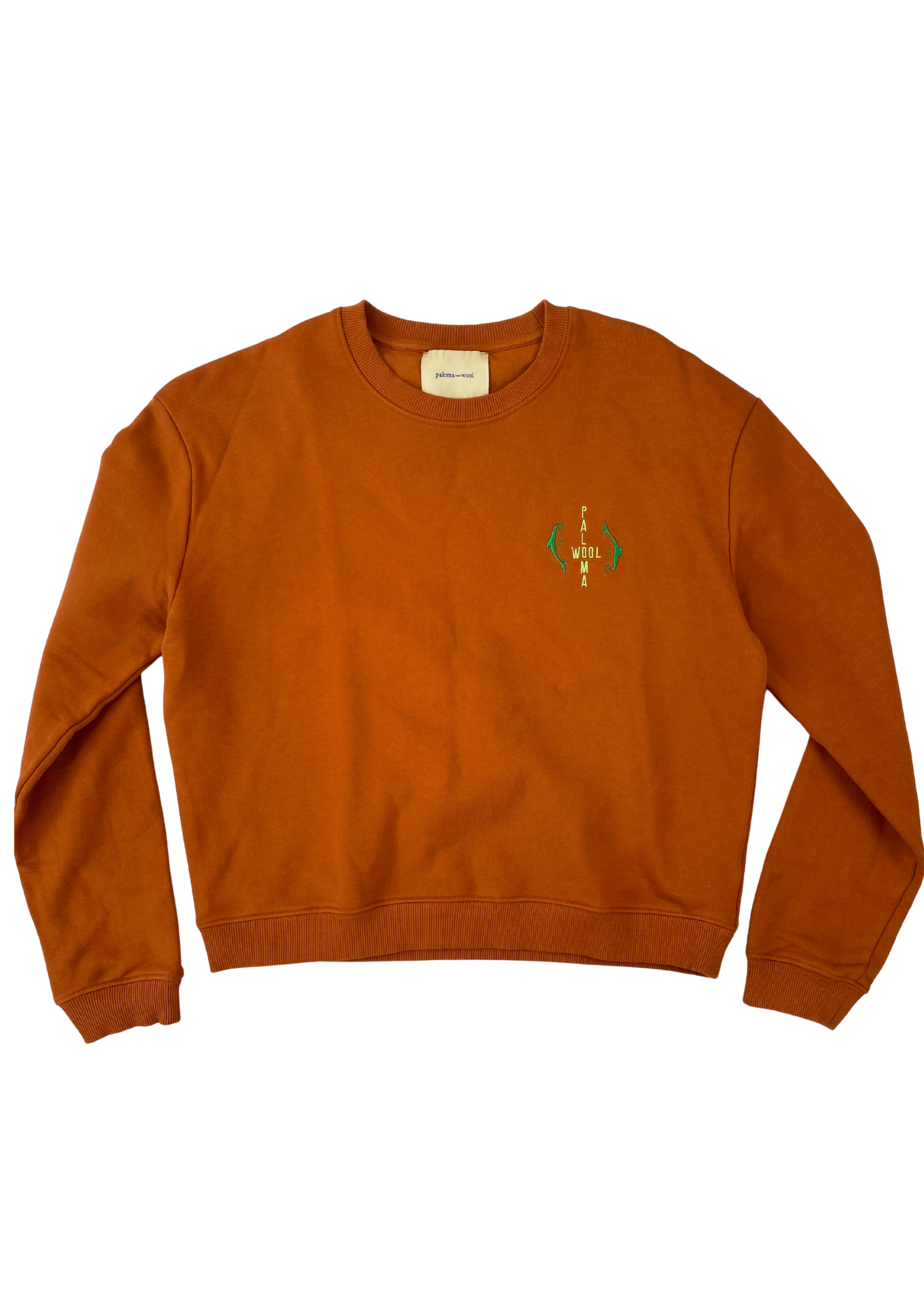 PALOMA WOOL Dolphin Logo Boxy Crewneck