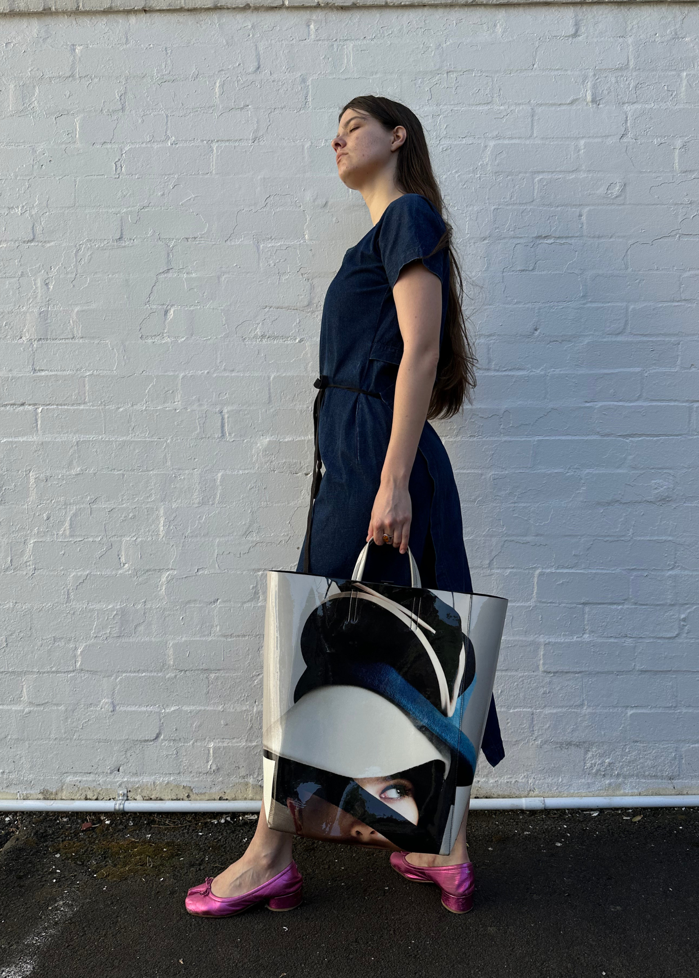 ACNE STUDIOS (AS IS) 'Baker' Magazine Cover PVC Tote