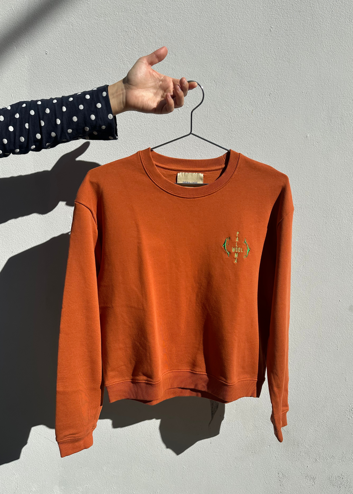 PALOMA WOOL Dolphin Logo Boxy Crewneck