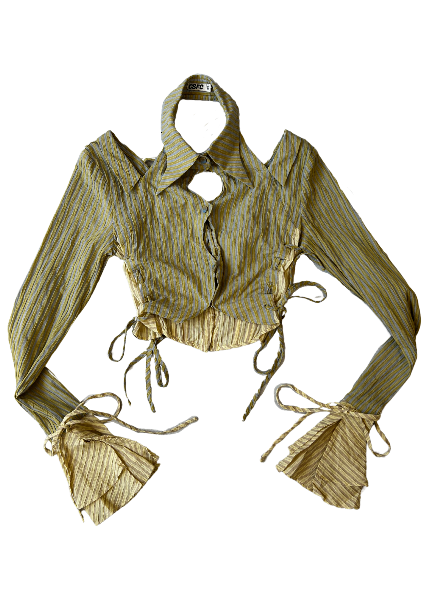 CSFC 'Reversible Cut Out Corset Stripe Blouse'