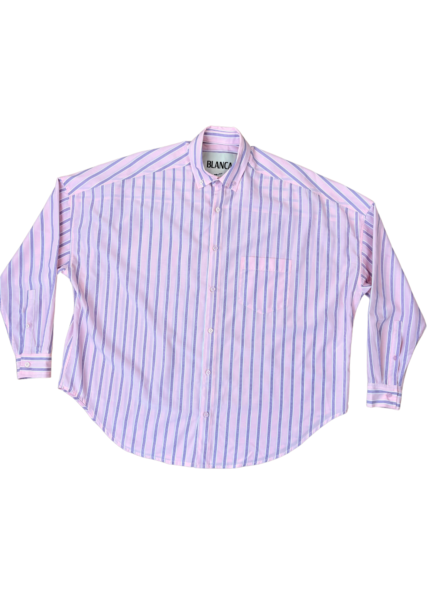 BLANCA Pink Stripe Button Down Shirt