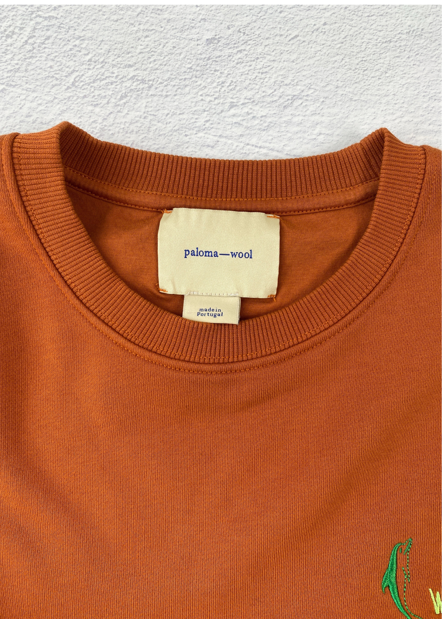 PALOMA WOOL Dolphin Logo Boxy Crewneck