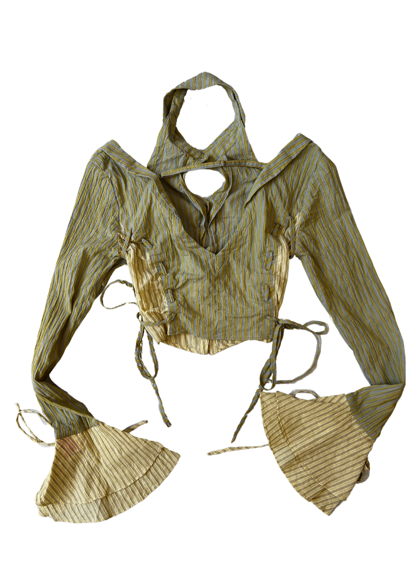 CSFC 'Reversible Cut Out Corset Stripe Blouse'