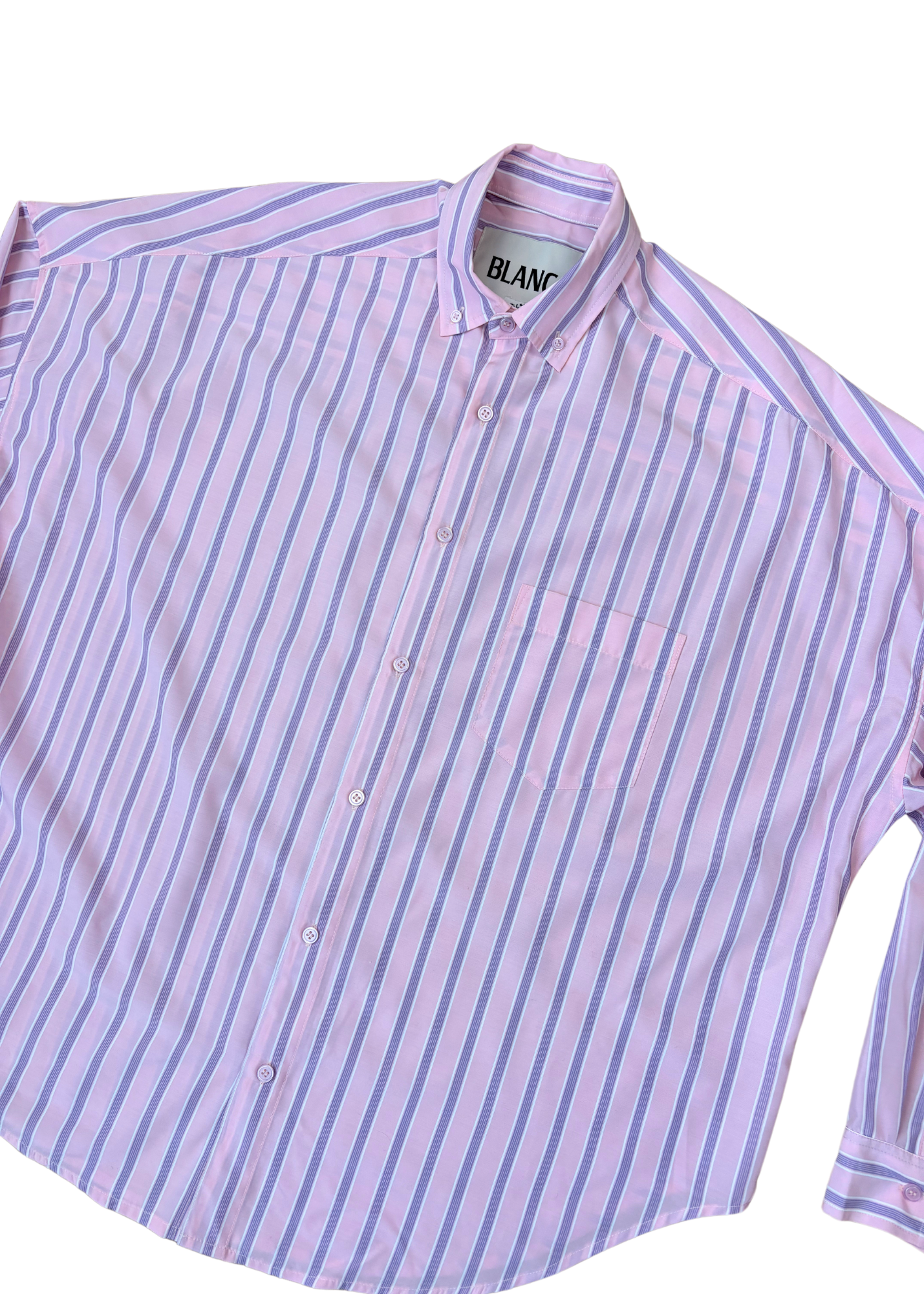 BLANCA Pink Stripe Button Down Shirt
