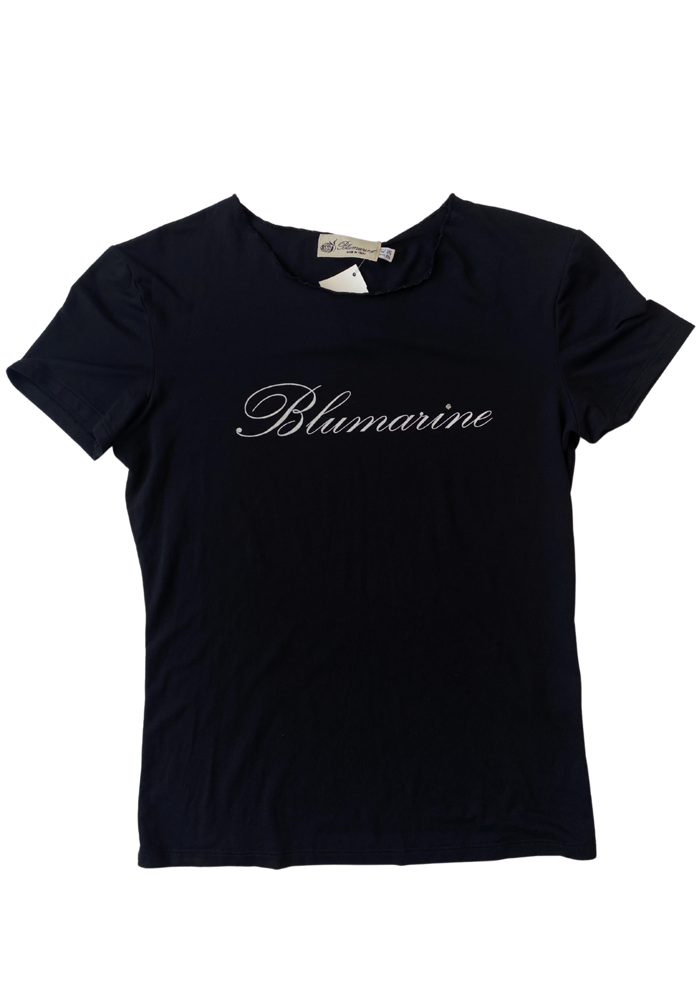 BLUMARINE (AS IS) Cursive Logo T-Shirt