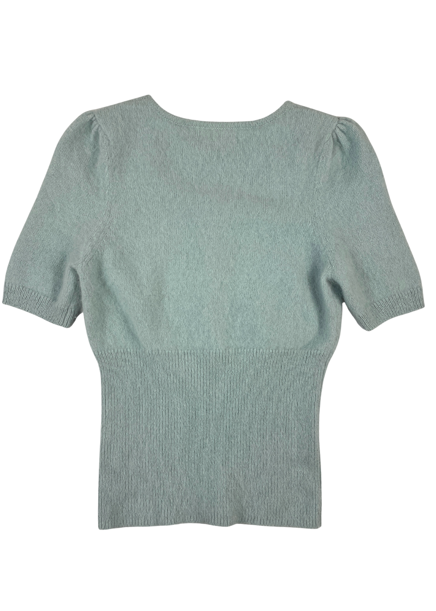 ALANNAH HILL Mint Angora Babydoll Knit Top