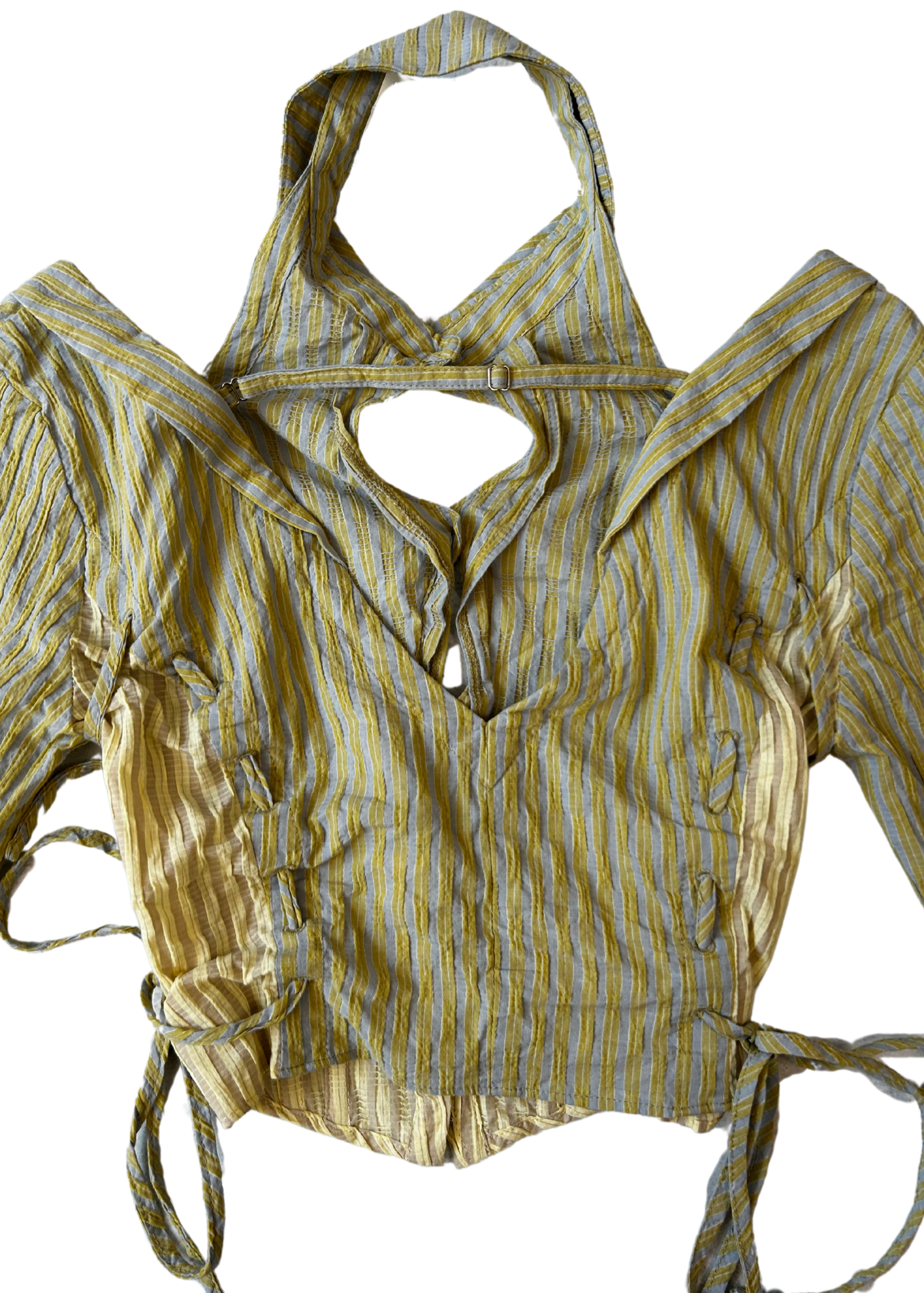 CSFC 'Reversible Cut Out Corset Stripe Blouse'