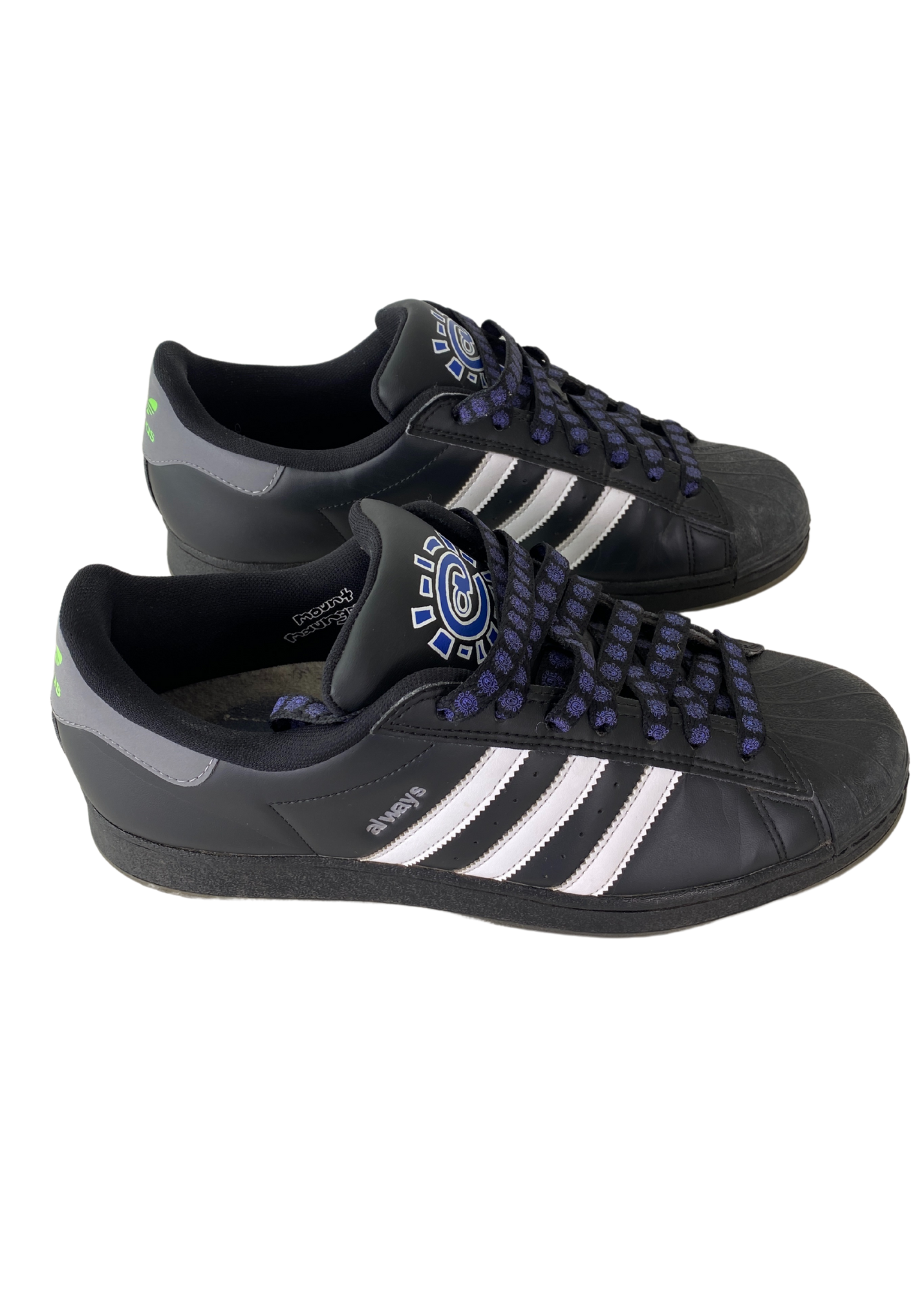 Always Do What You Should Do x Adidas (AS IS) Black Superstar Sneaker