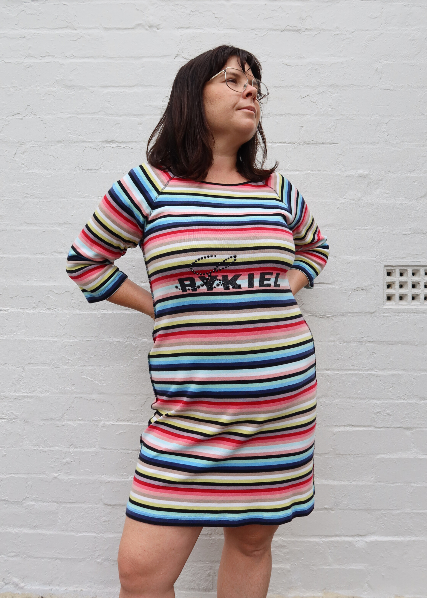 SONIA RYKIEL Embellished Logo Mini Dress