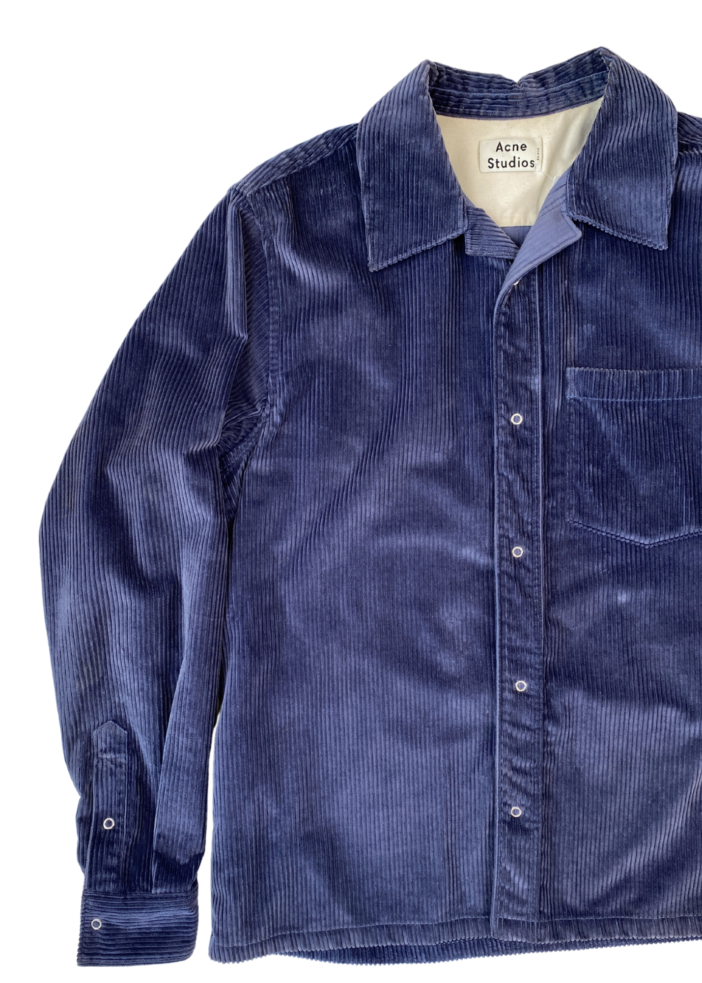 ACNE STUDIOS Corduroy Snap Button Shirt