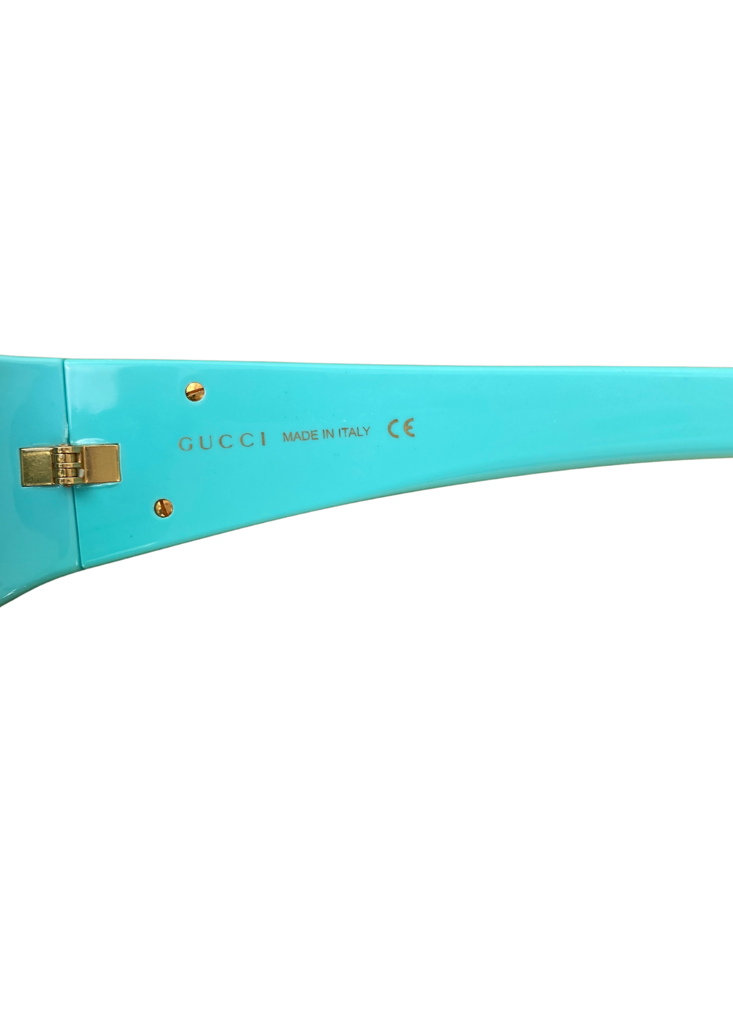 GUCCI Mint Green Geometric Sunglasses