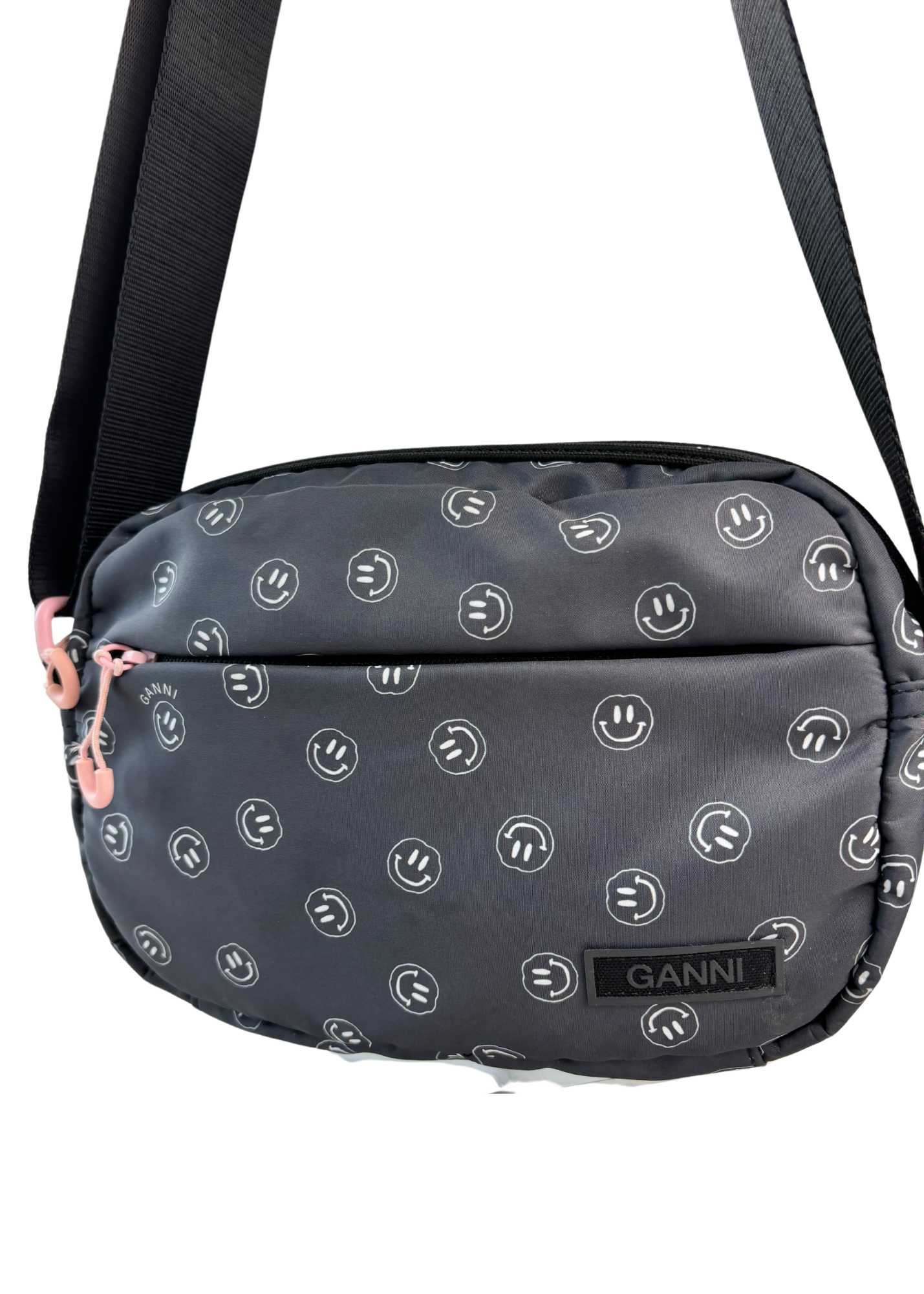 GANNI Smiley Face Crossbody Bag