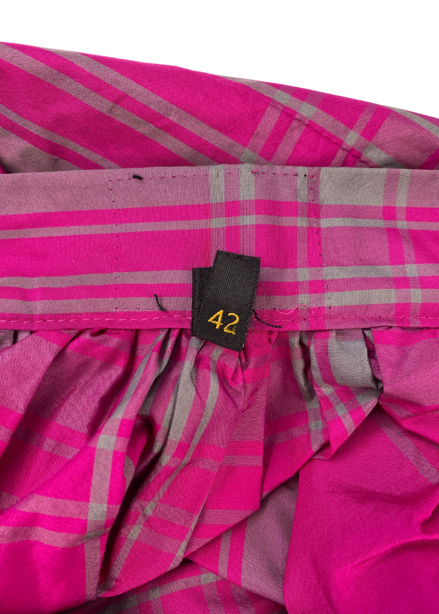 VIVIENNE WESTWOOD ANGLOMANIA (AS IS) Tartan Nylon Mini Skirt