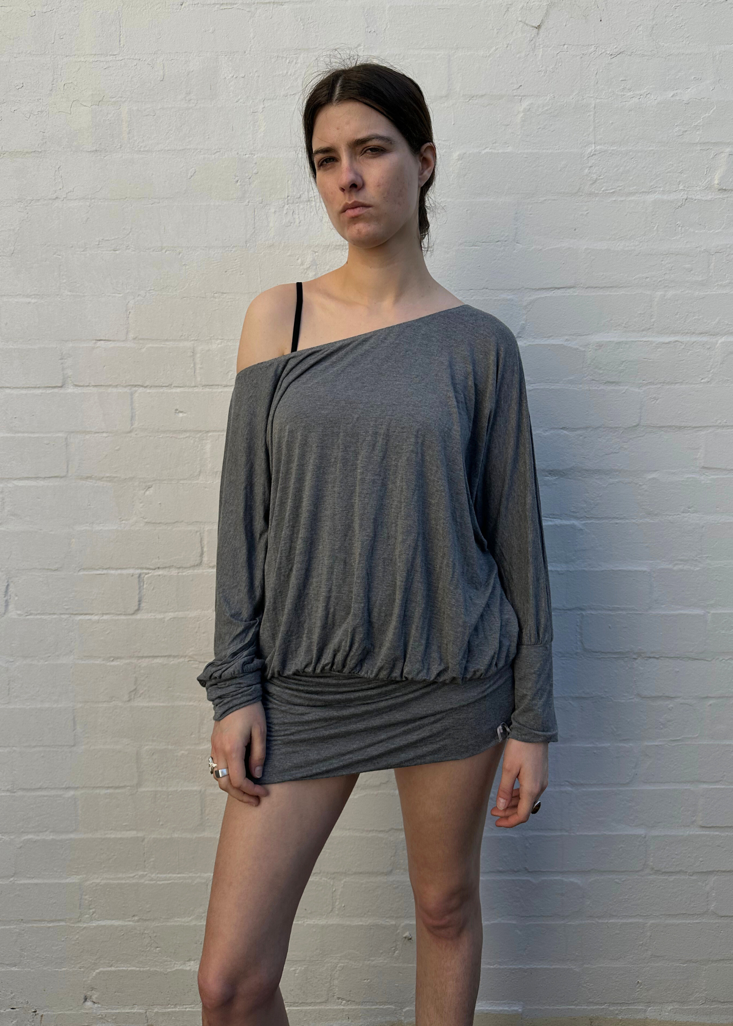 NIIHAI 'Charlie' Off Shoulder Jersey Mini Dress