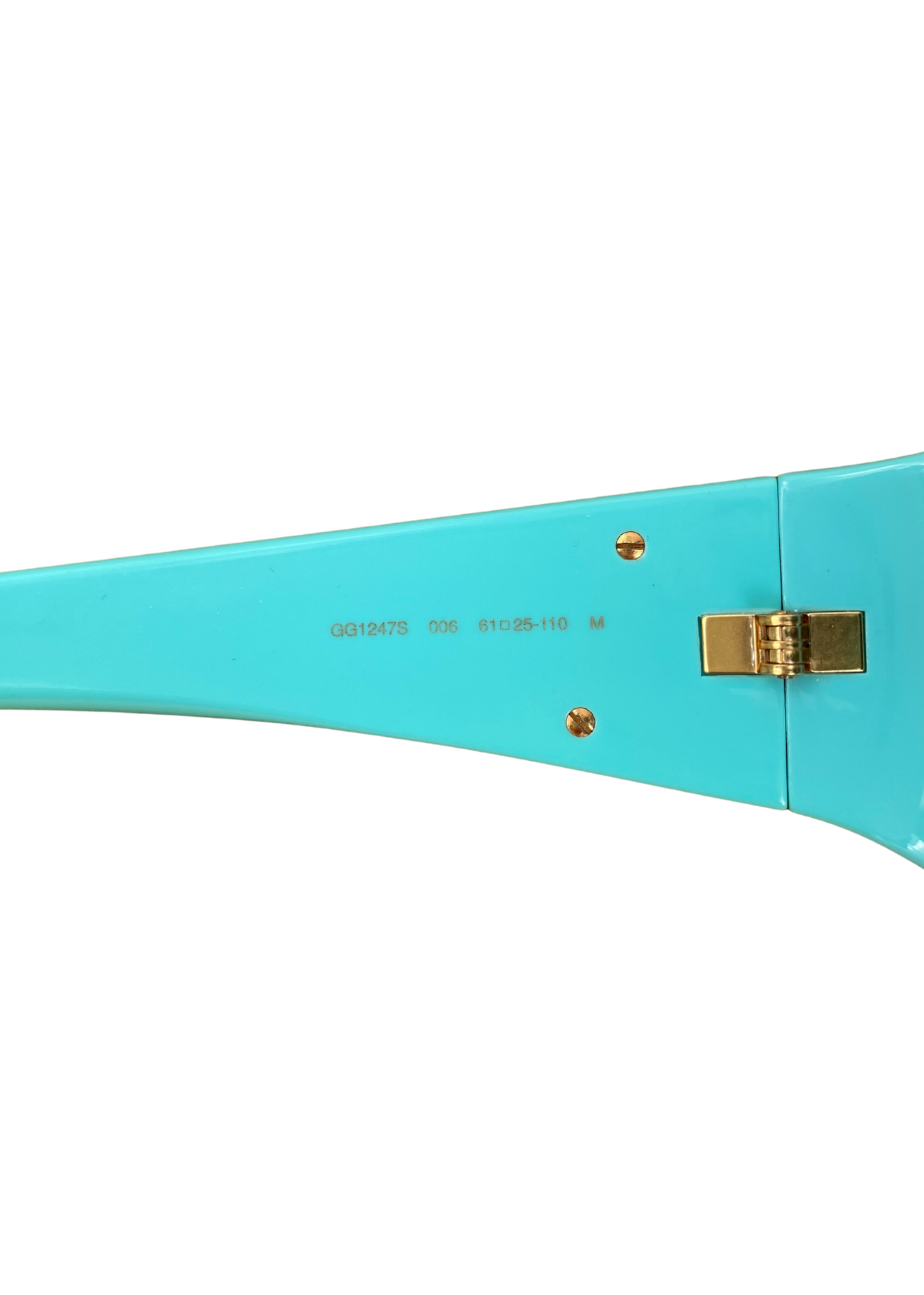 GUCCI Mint Green Geometric Sunglasses
