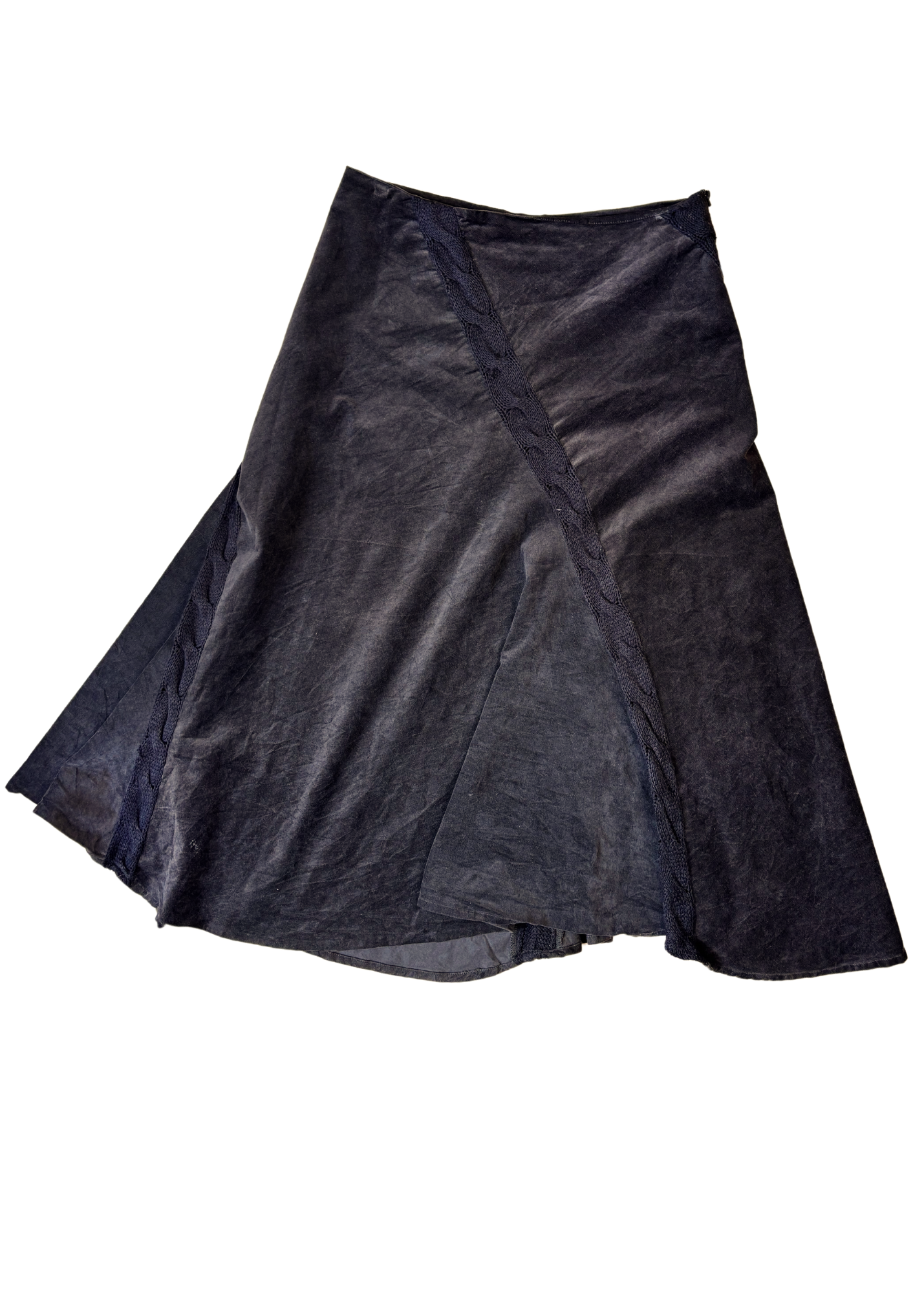 VINTAGE LAURA ASHLEY Velvet Knit Midi Skirt