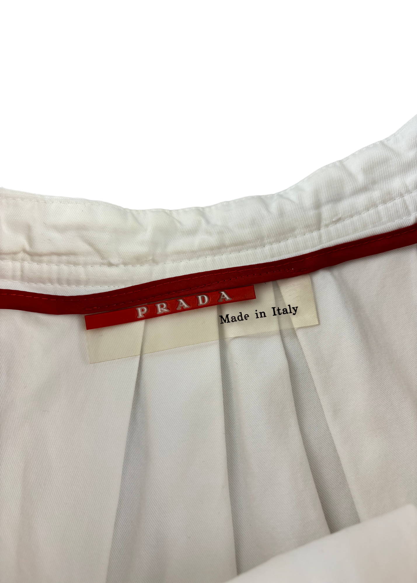 PRADA LINEA ROSSA (AS IS) Cotton Midi Skirt