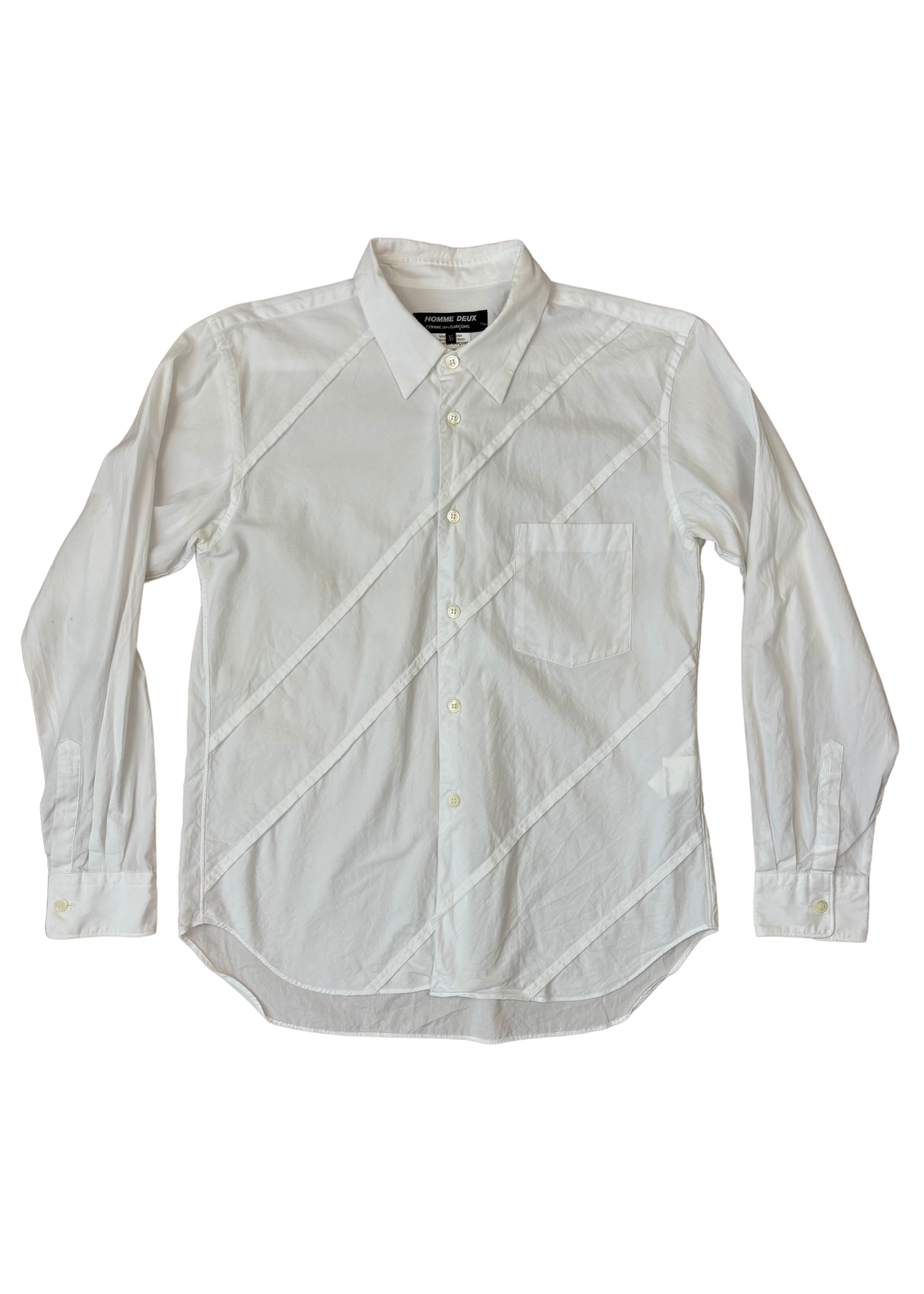 COMME DES GARCONS HOMME DEUX Panelled Button Down Shirt