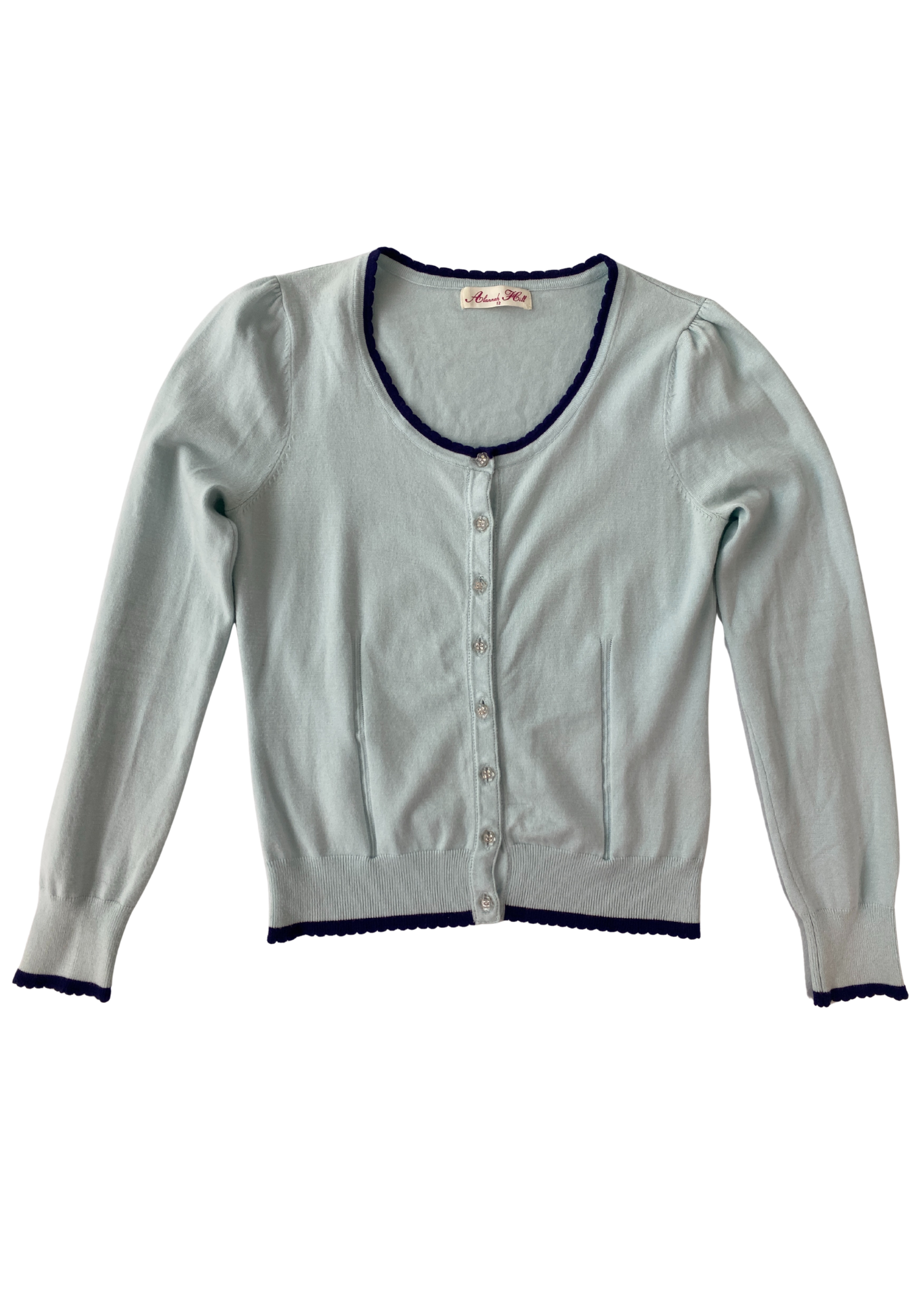 ALANNAH HILL Rhinestone Button Cardigan
