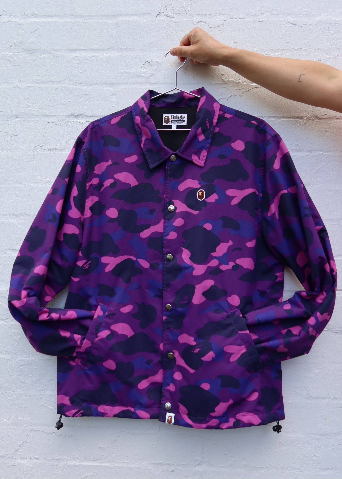 A BATHING APE Camo Coach Jacket