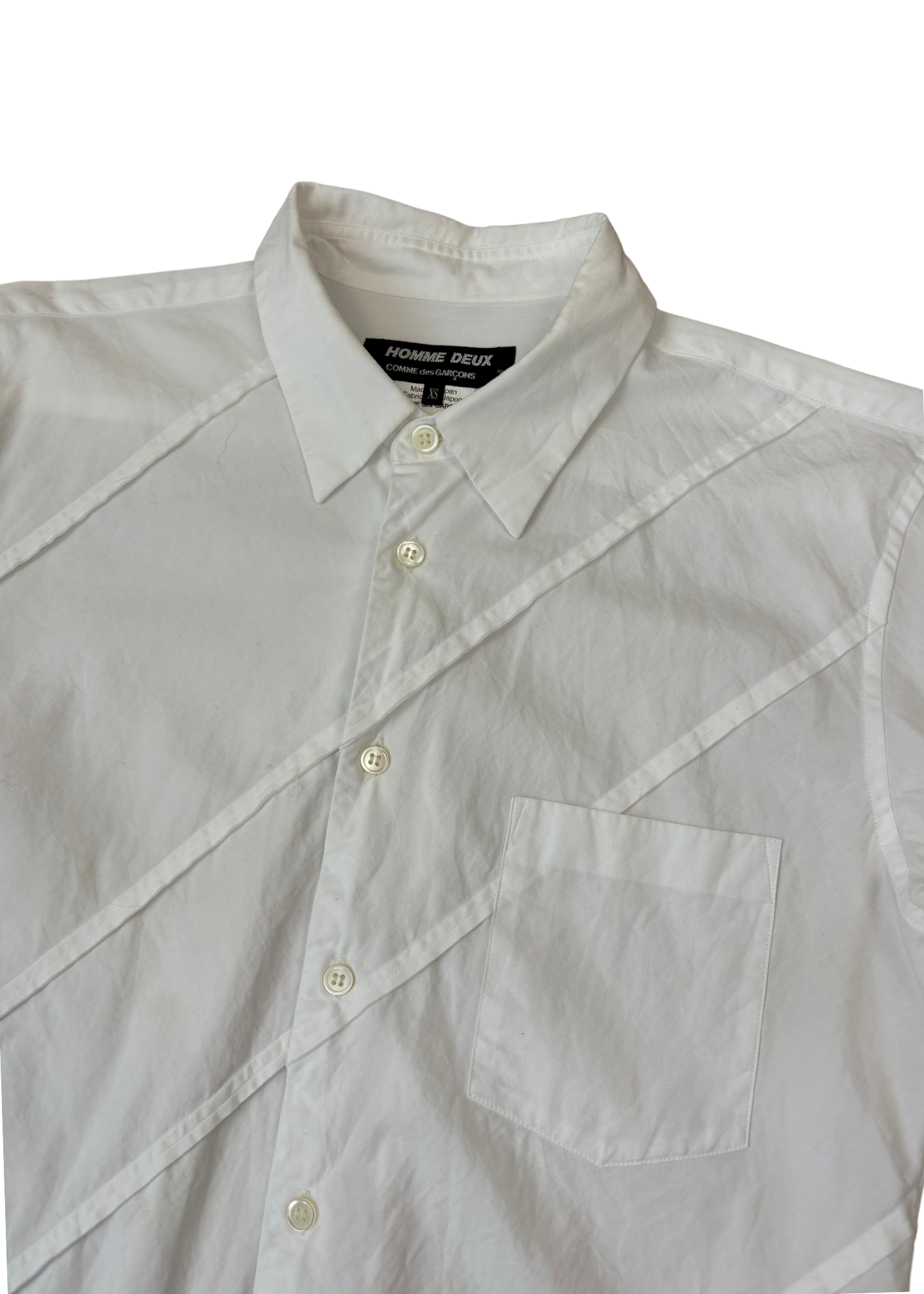 COMME DES GARCONS HOMME DEUX Panelled Button Down Shirt