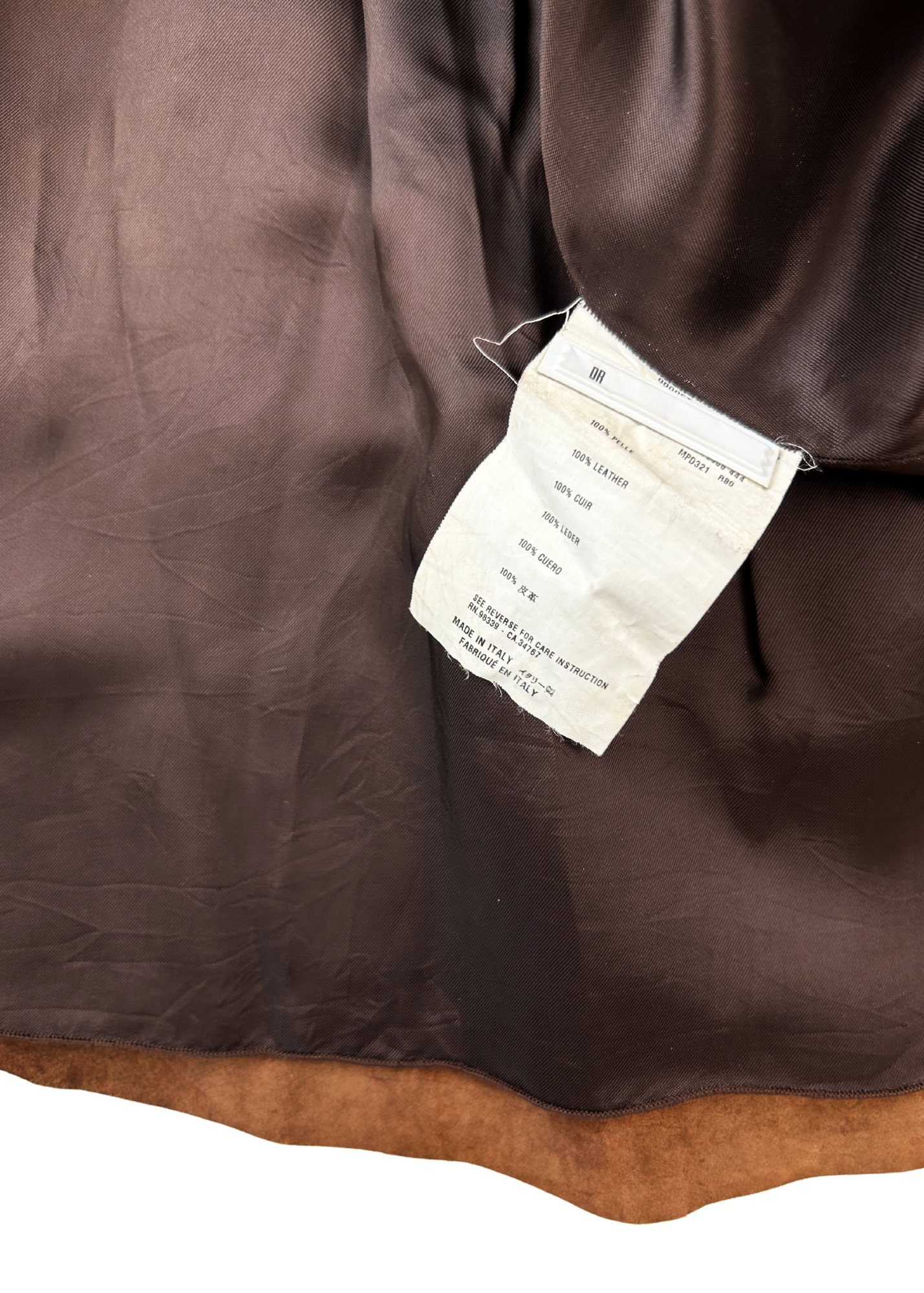 MIU MIU (AS IS) A/W 2006 Leather Pleat Mini Skirt