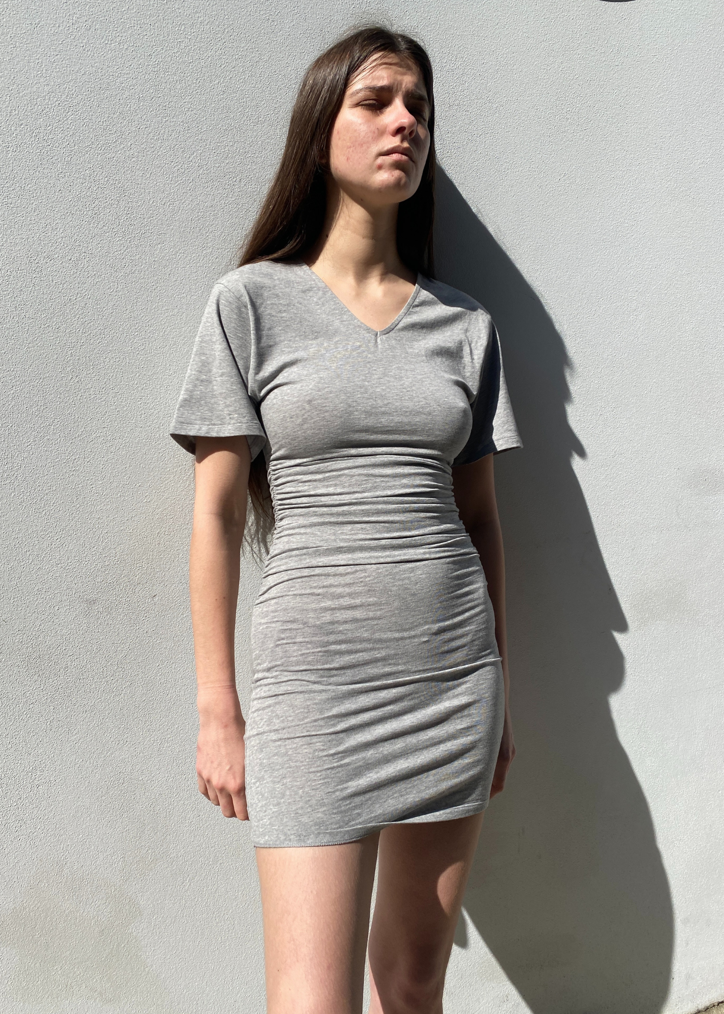 PALOMA WOOL 'Mes' Ruched Midi Dress