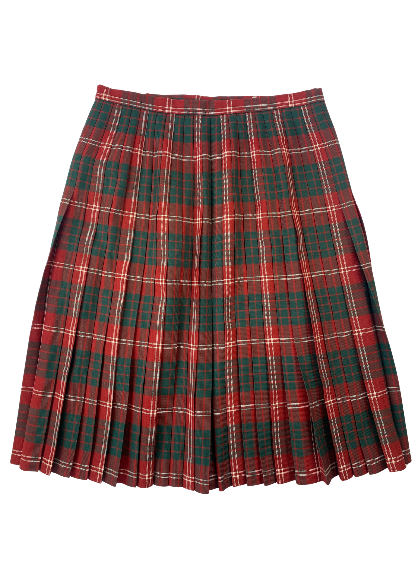 VINTAGE FLETCHER JONES Wool Pleat Midi Skirt