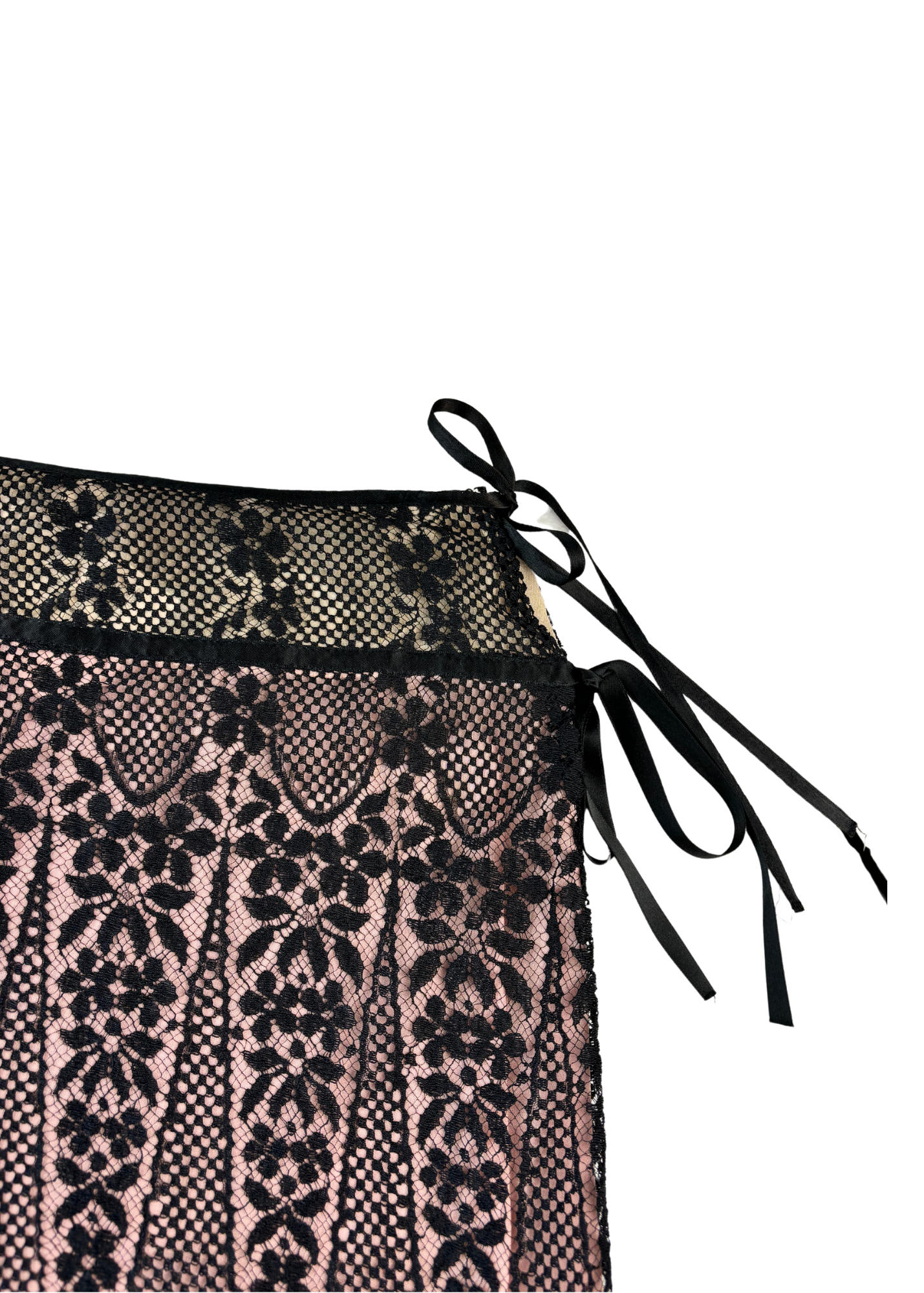 BLUMARINE (AS IS) SS1999 Lace Mini Skirt