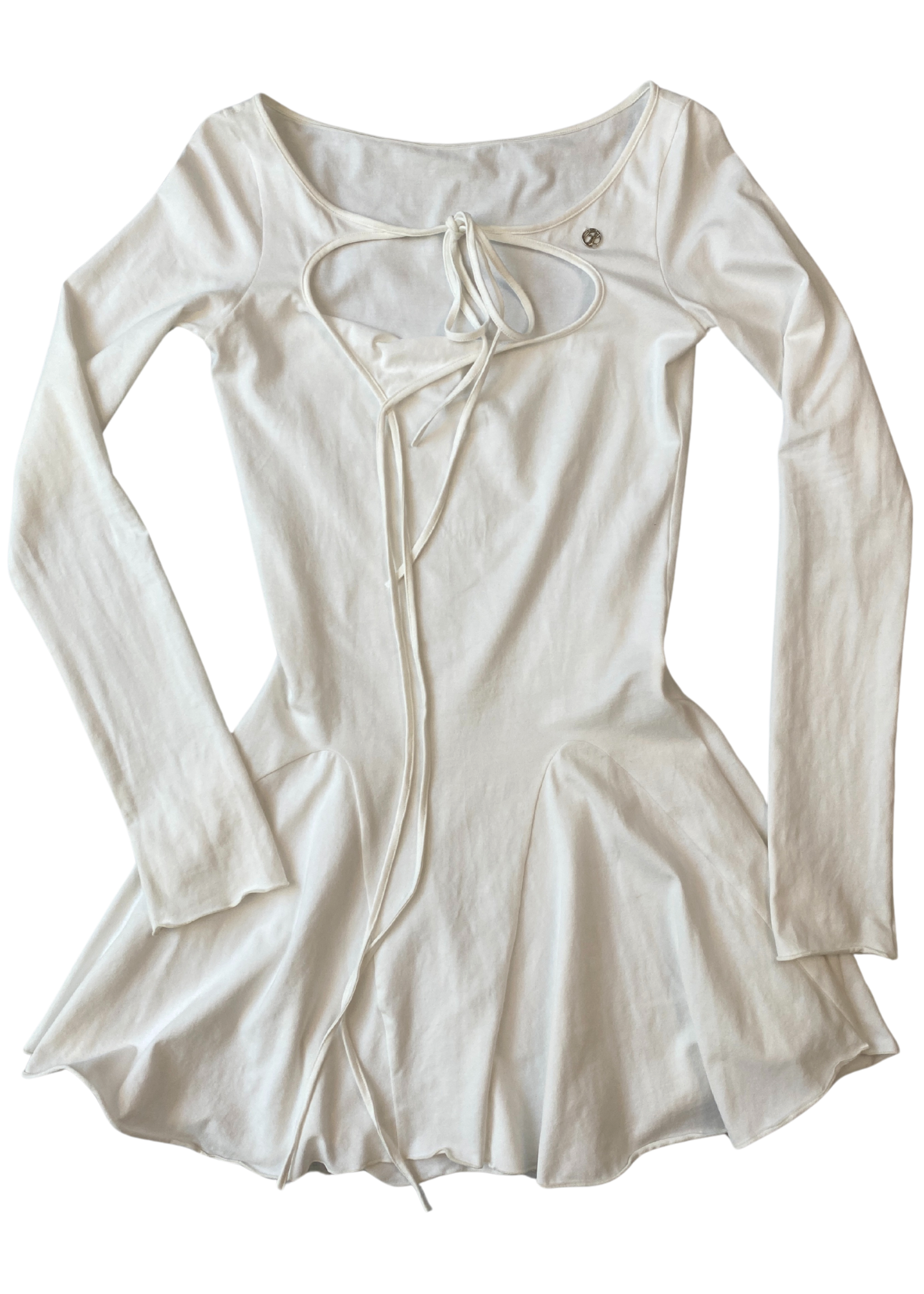 PAIN OR PLEASURE 'Orchid' Strappy Long Sleeve Mini Dress